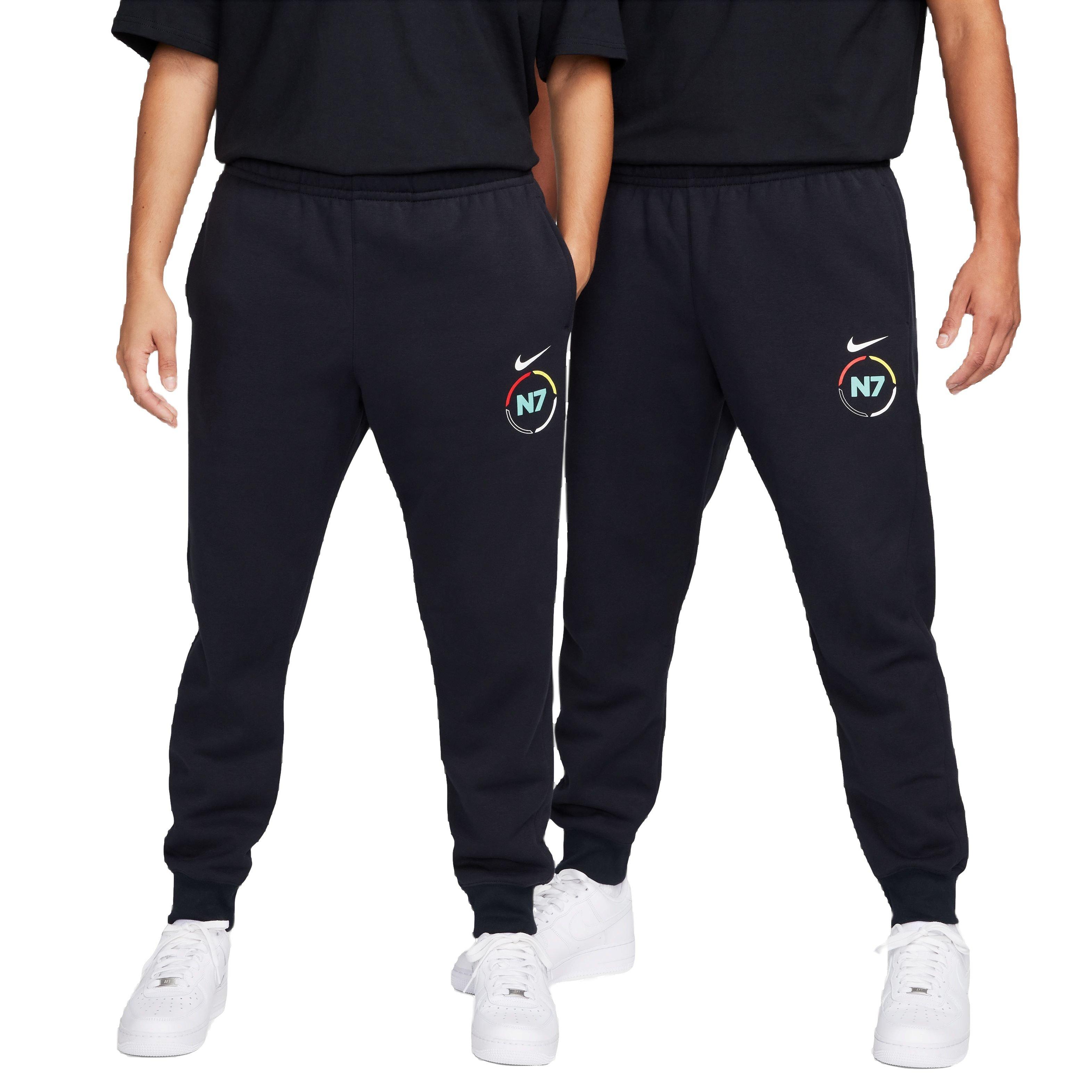Nike Unisex Sportswear Club Fleece N7 Joggers - BLACK Thumbnail View 1