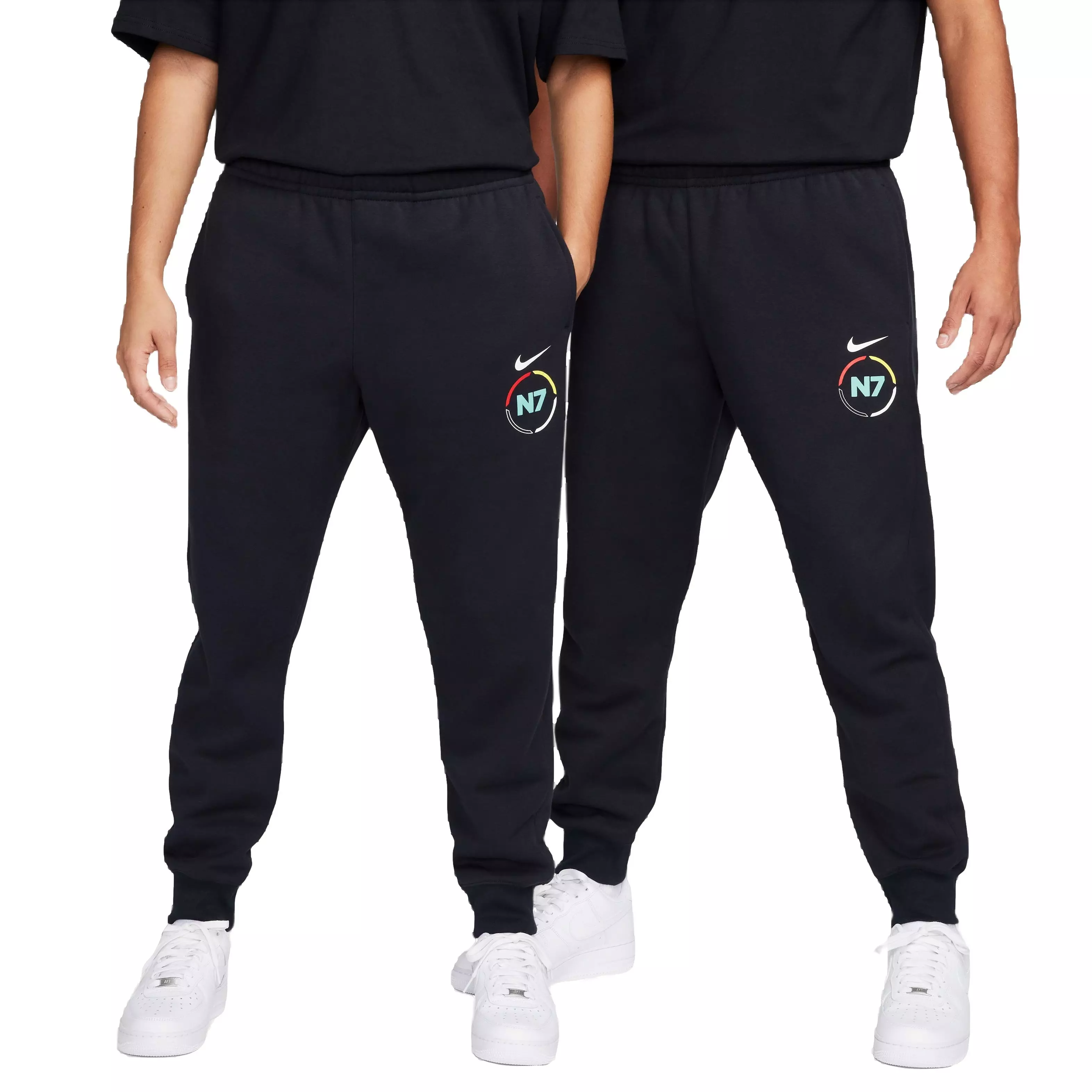 Nike Unisex Sportswear Club Fleece N7 Joggers - BLACK