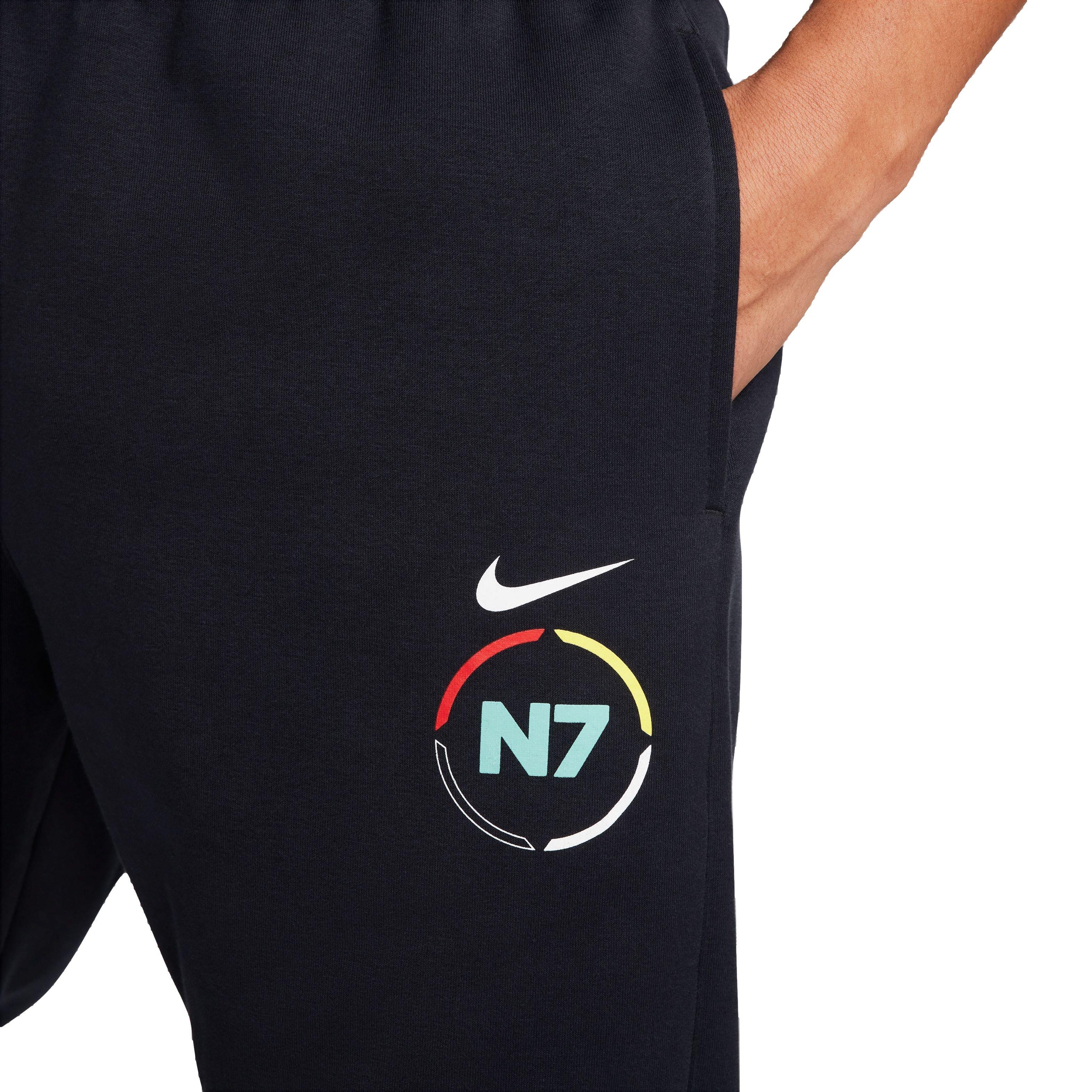 Nike Unisex Sportswear Club Fleece N7 Joggers - BLACK Thumbnail View 4