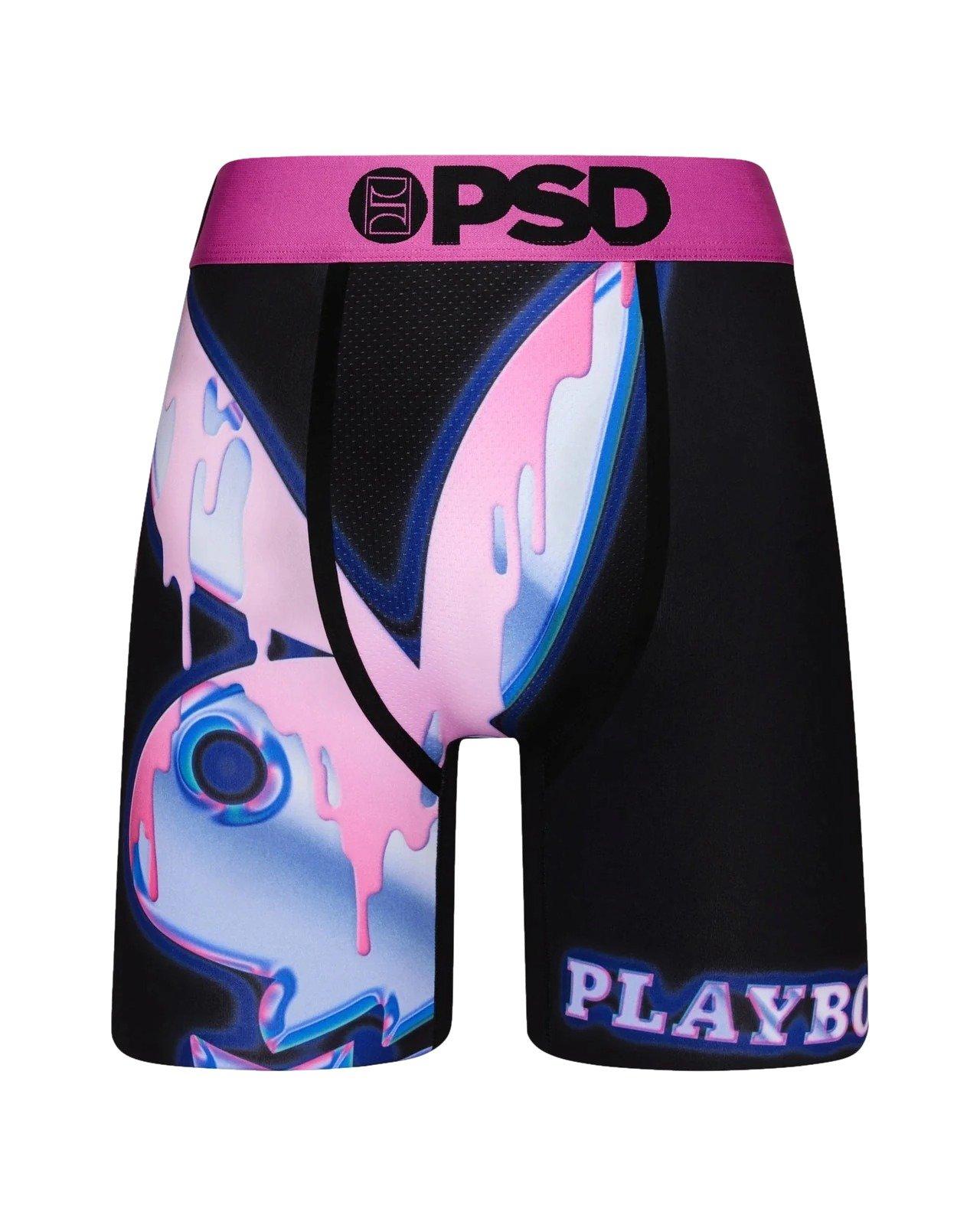 PSD Men's Playboy - Chromed Drip Underwear, Size Large, Polyester/Elastane/Blend