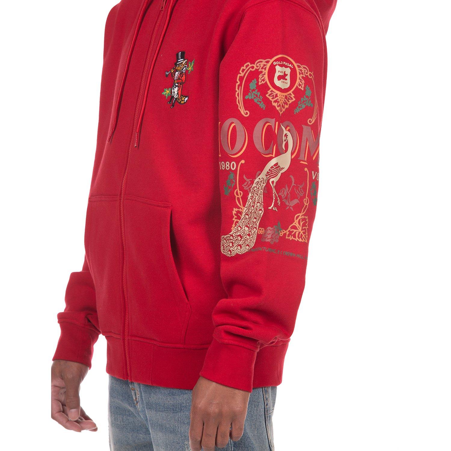 AKOO Holstein Full-Zip Men's Chili Pepper Hoodie