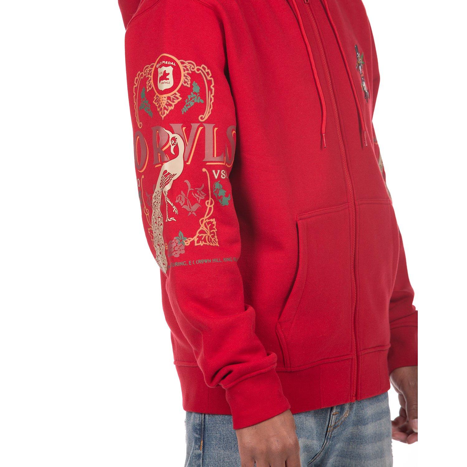 AKOO Holstein Full-Zip Men's Chili Pepper Hoodie