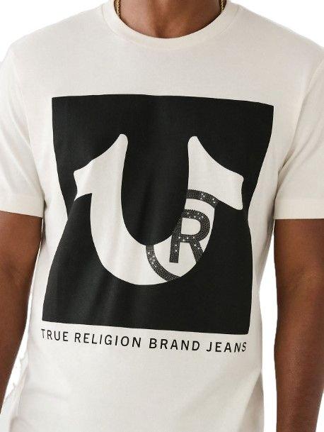 True Religion Registered Stud Men's White Tee