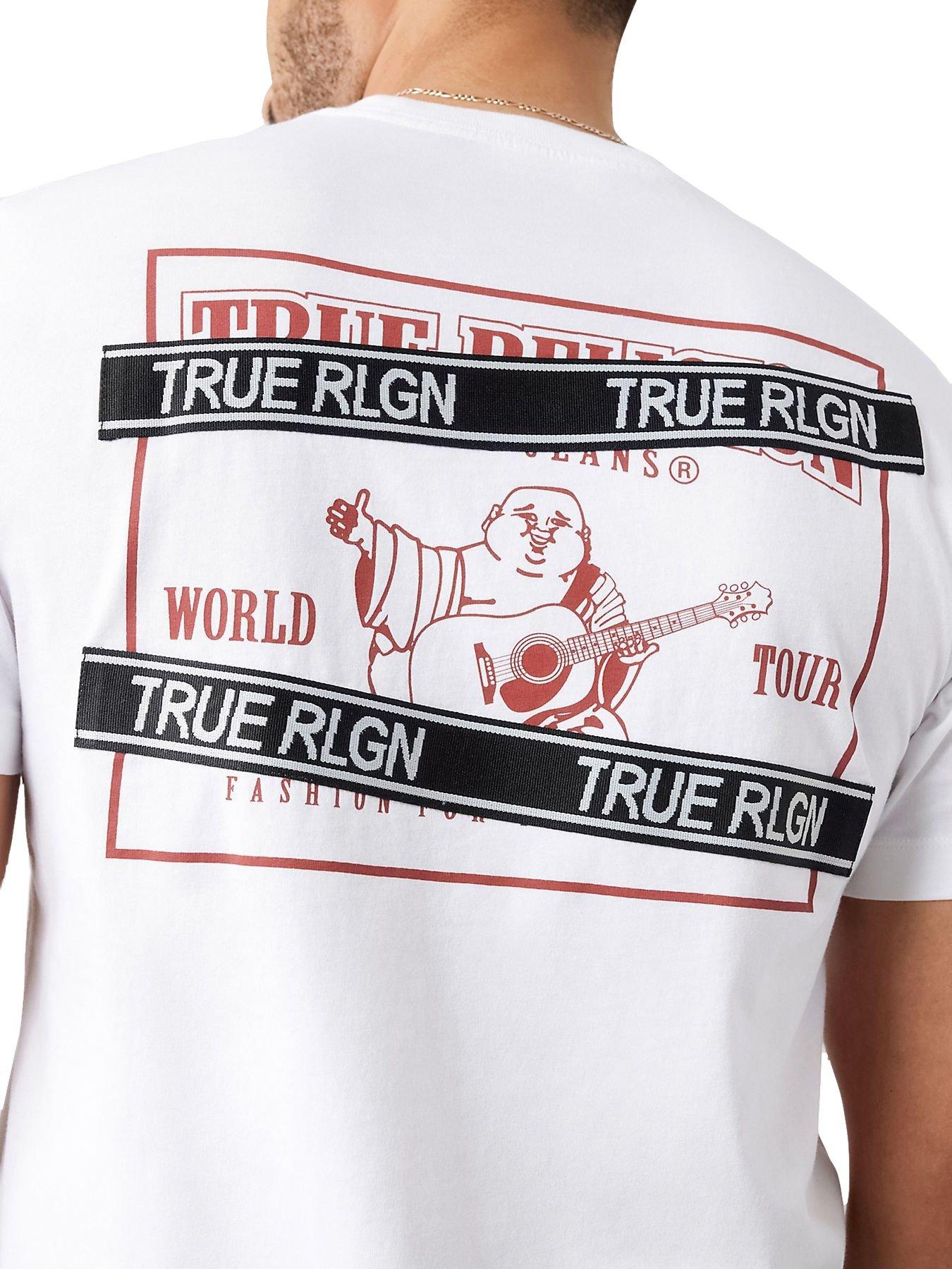 True Religion SRS Tape Men's White Tee