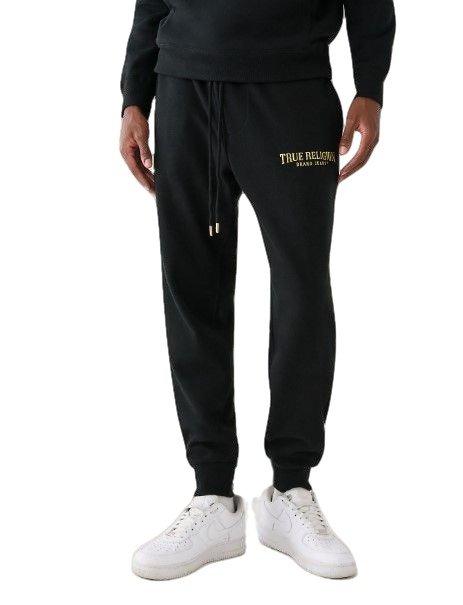 True Religion Men's Shine Arch Jogger - Black - BLACK