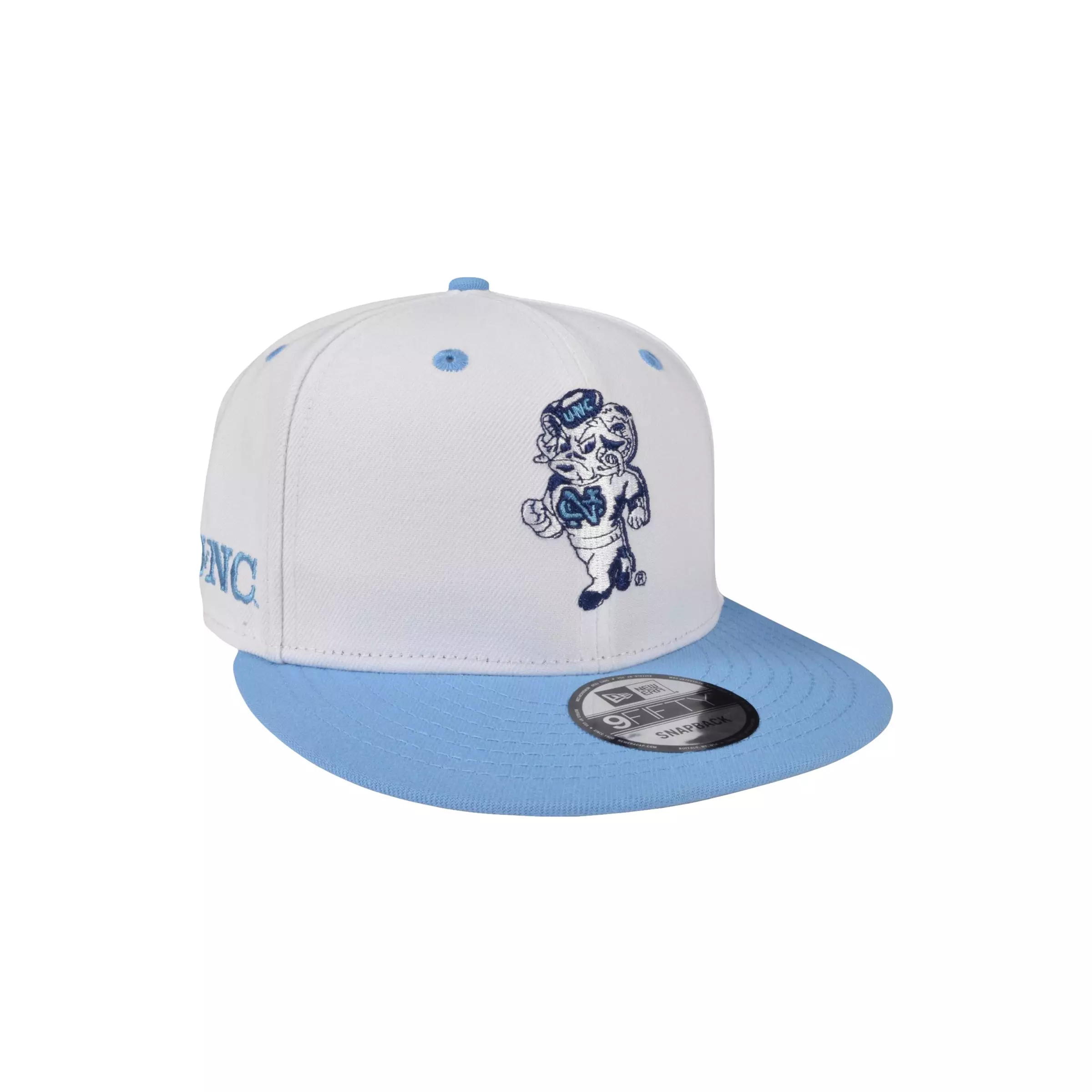 New Era North Carolina Tar Heels Team Logo Snapback-White/Blue - WHITE/BLUE