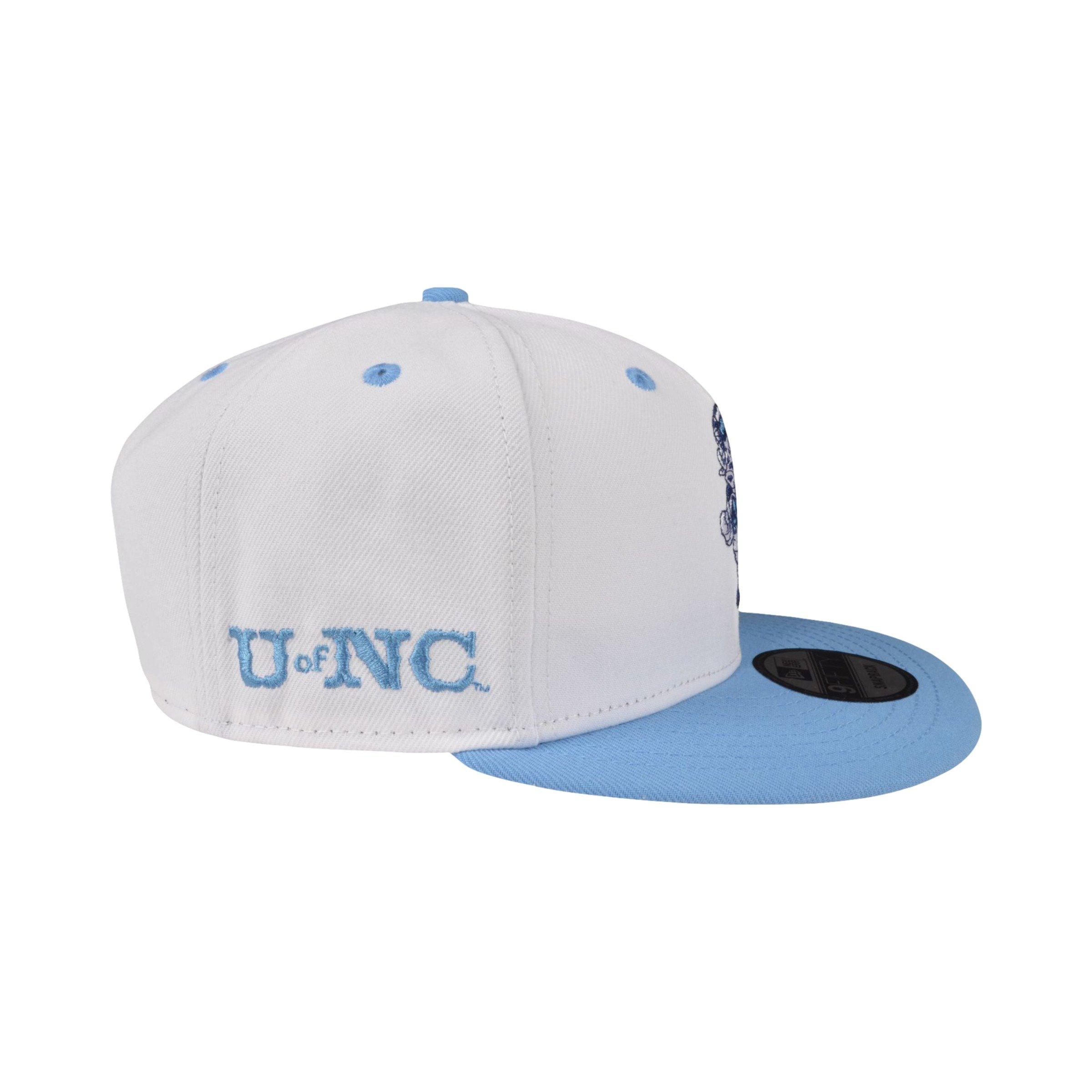 New Era North Carolina Tar Heels Team Logo Snapback-White/Blue - WHITE/BLUE Thumbnail View 3