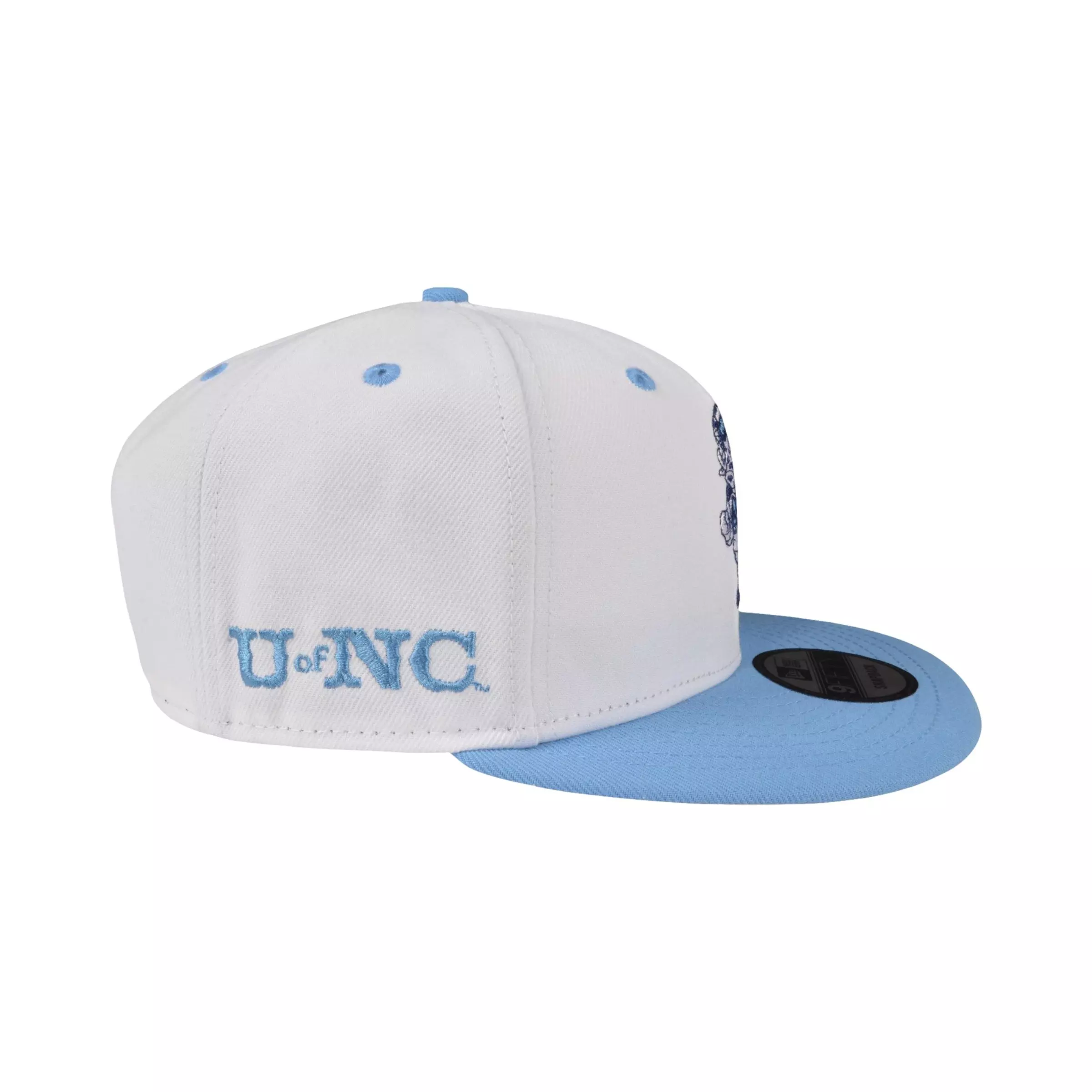 New Era North Carolina Tar Heels Team Logo Snapback-White/Blue - WHITE/BLUE