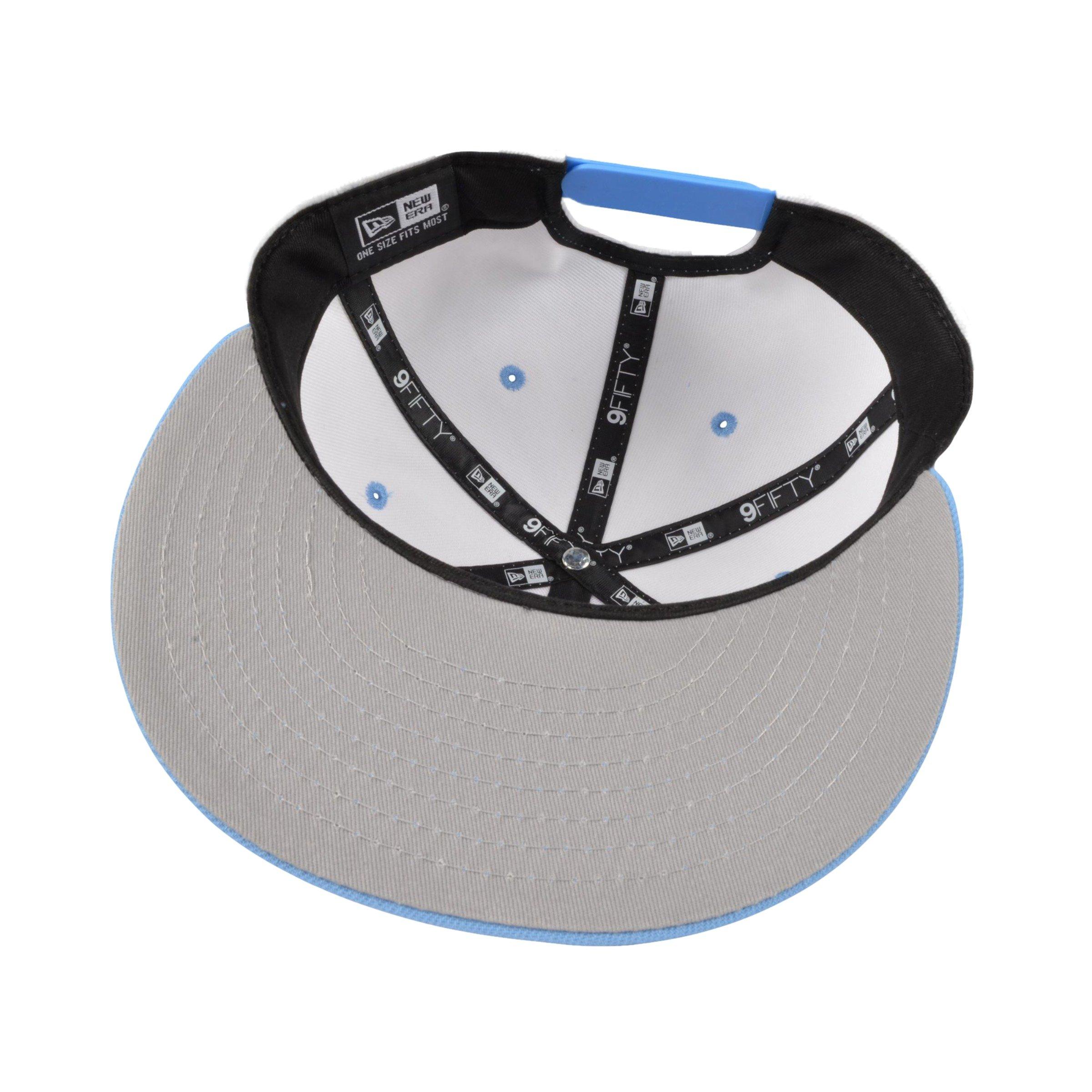 New Era North Carolina Tar Heels Team Logo Snapback-White/Blue - WHITE/BLUE Thumbnail View 5