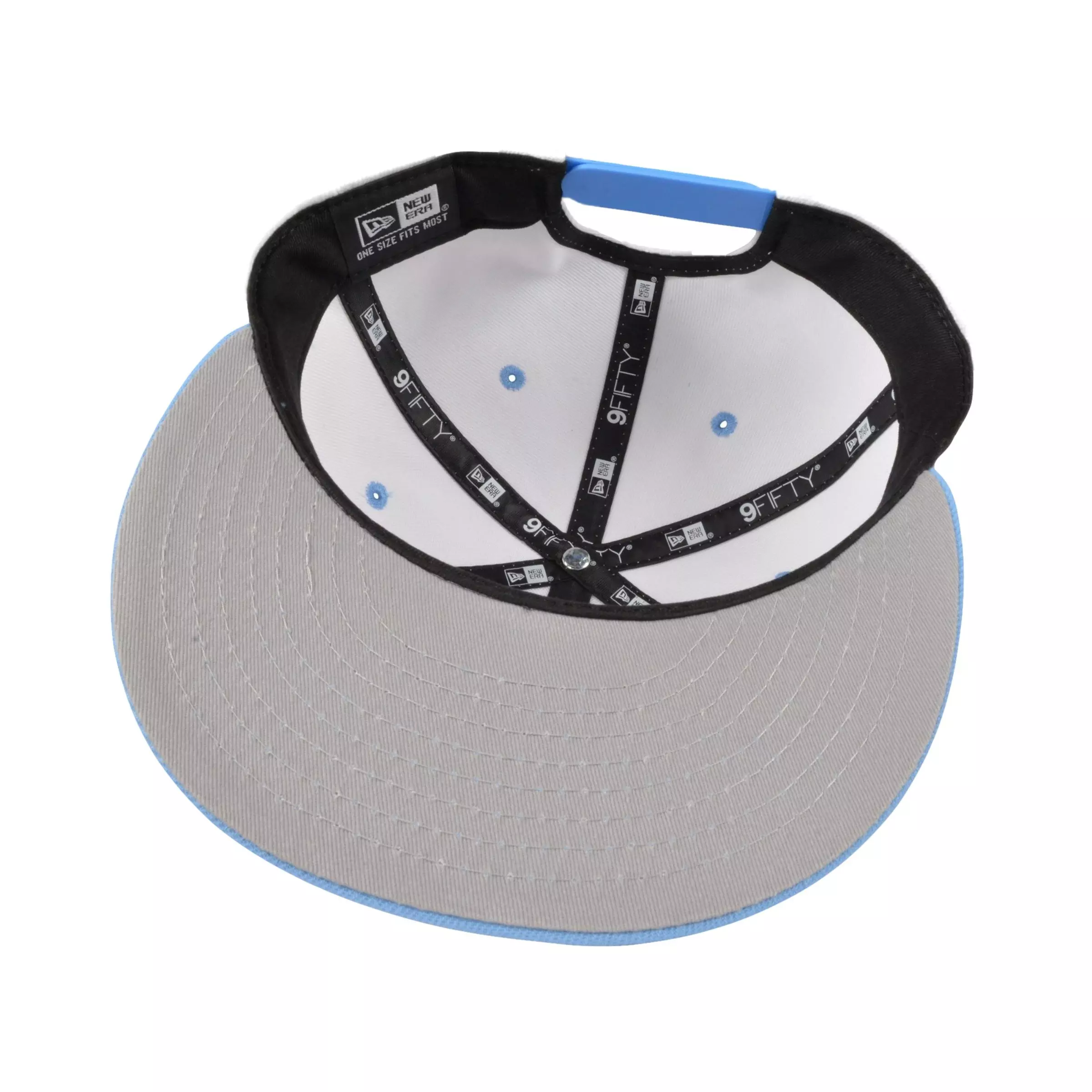 New Era North Carolina Tar Heels Team Logo Snapback-White/Blue - WHITE/BLUE
