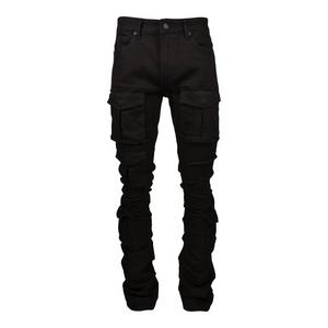 Guapi Men's Black Blood Diamond Stack Flair Jeans - Hibbett