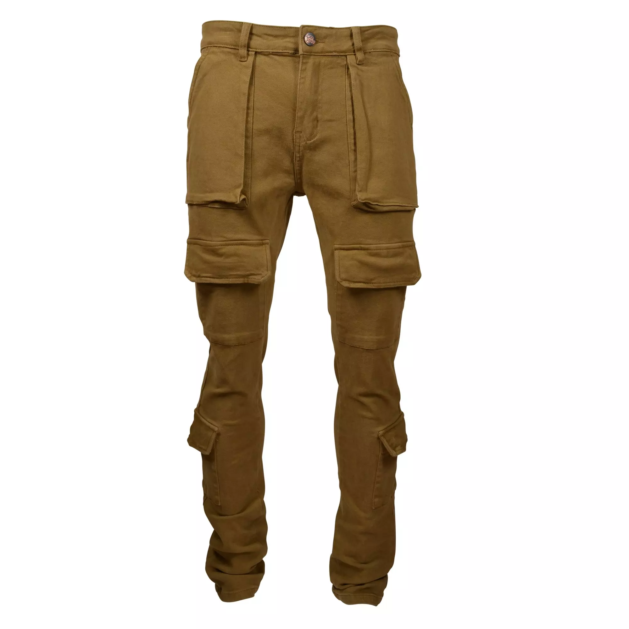 Grindhouse Men's Twill Multi Cargo Pocket Pants - Wheat - WHEAT