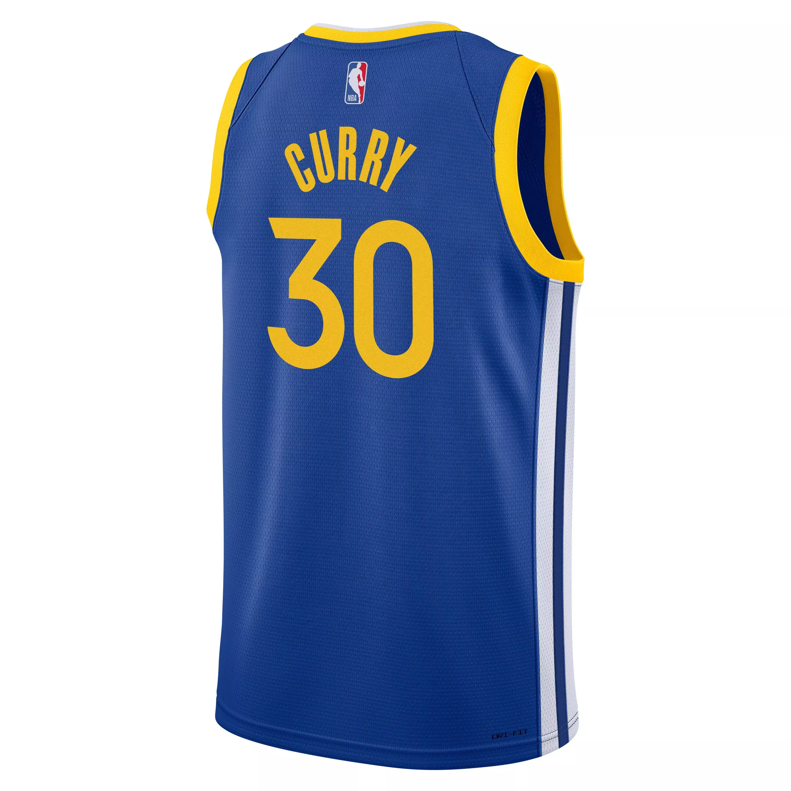 Nike Youth Steph Curry Golden State Warriors 2023-24 Game Jersey-Royal - ROYAL