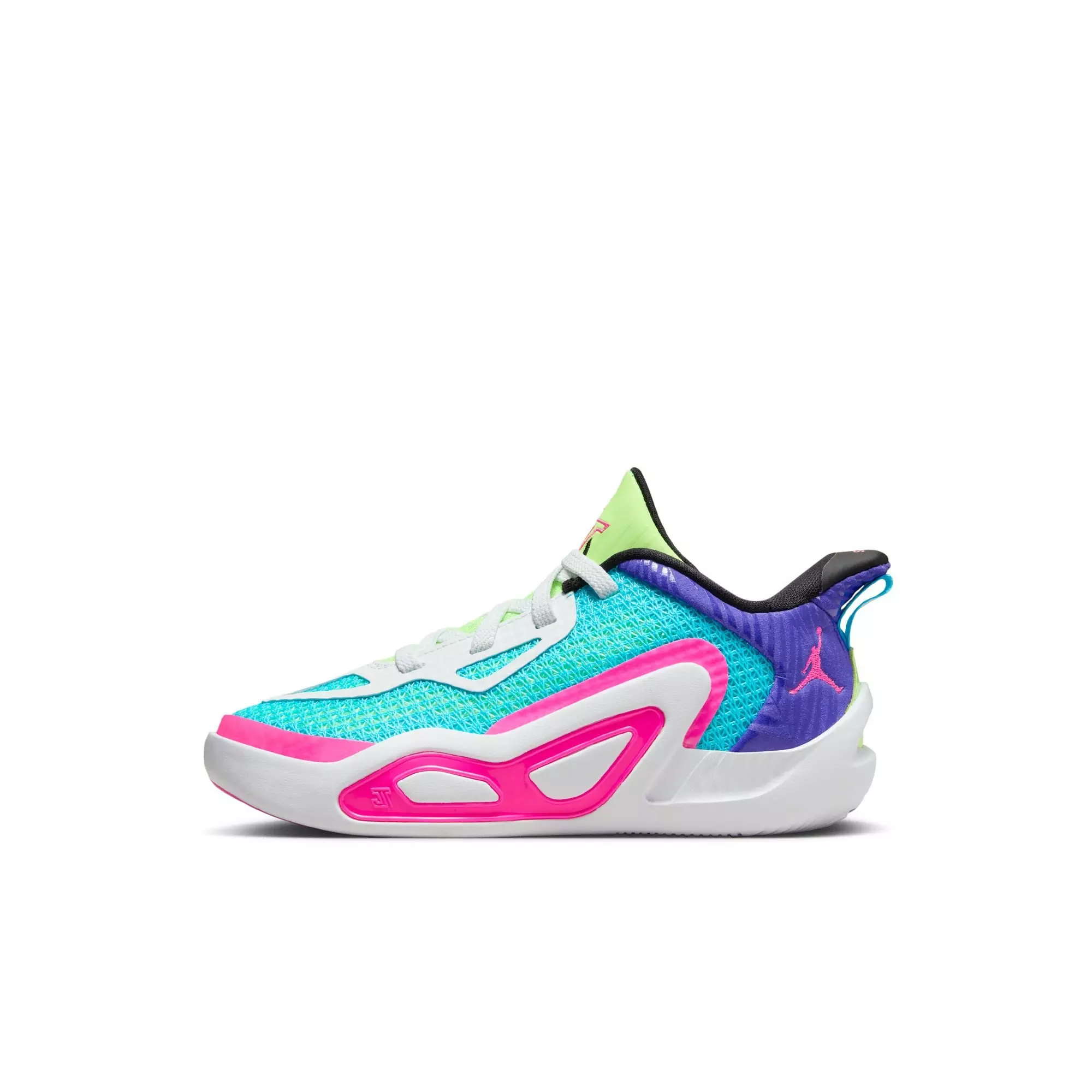 Jordan Tatum 1 "Wave Runner" Preschool Kids' Basketball Shoe - LAGOON PULSE/PINK BLAST/PSYCHIC PURPLE