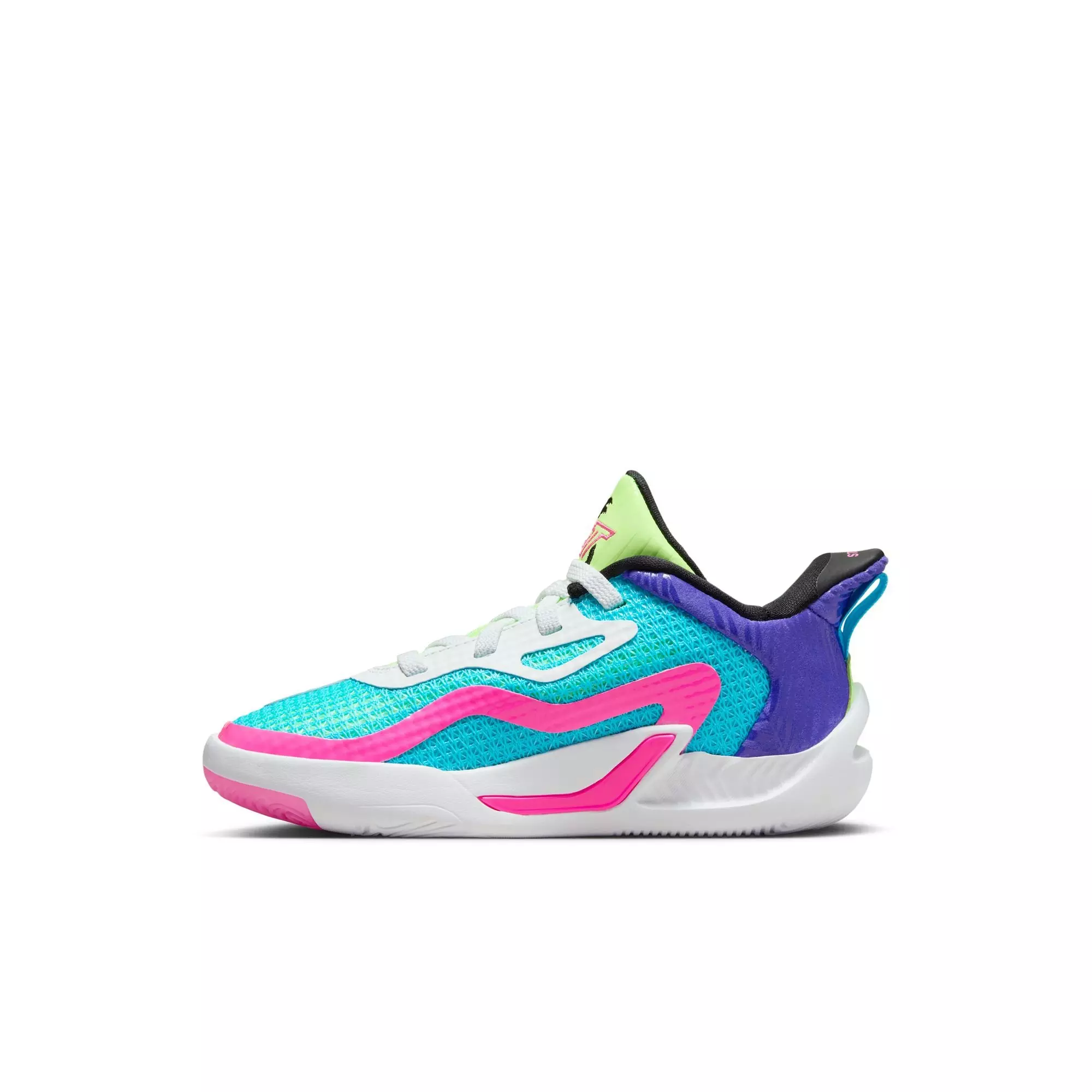 Jordan Tatum 1 "Wave Runner" Preschool Kids' Basketball Shoe - LAGOON PULSE/PINK BLAST/PSYCHIC PURPLE