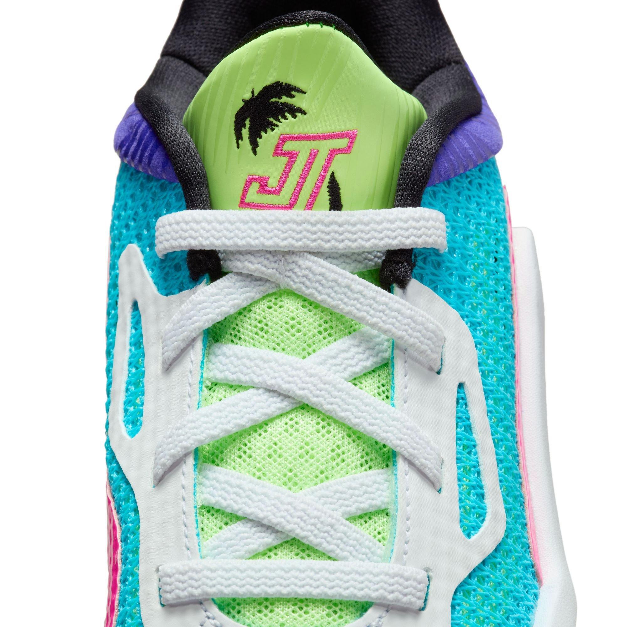 Jordan Tatum 1 "Wave Runner" Preschool Kids' Basketball Shoe - LAGOON PULSE/PINK BLAST/PSYCHIC PURPLE Thumbnail View 6