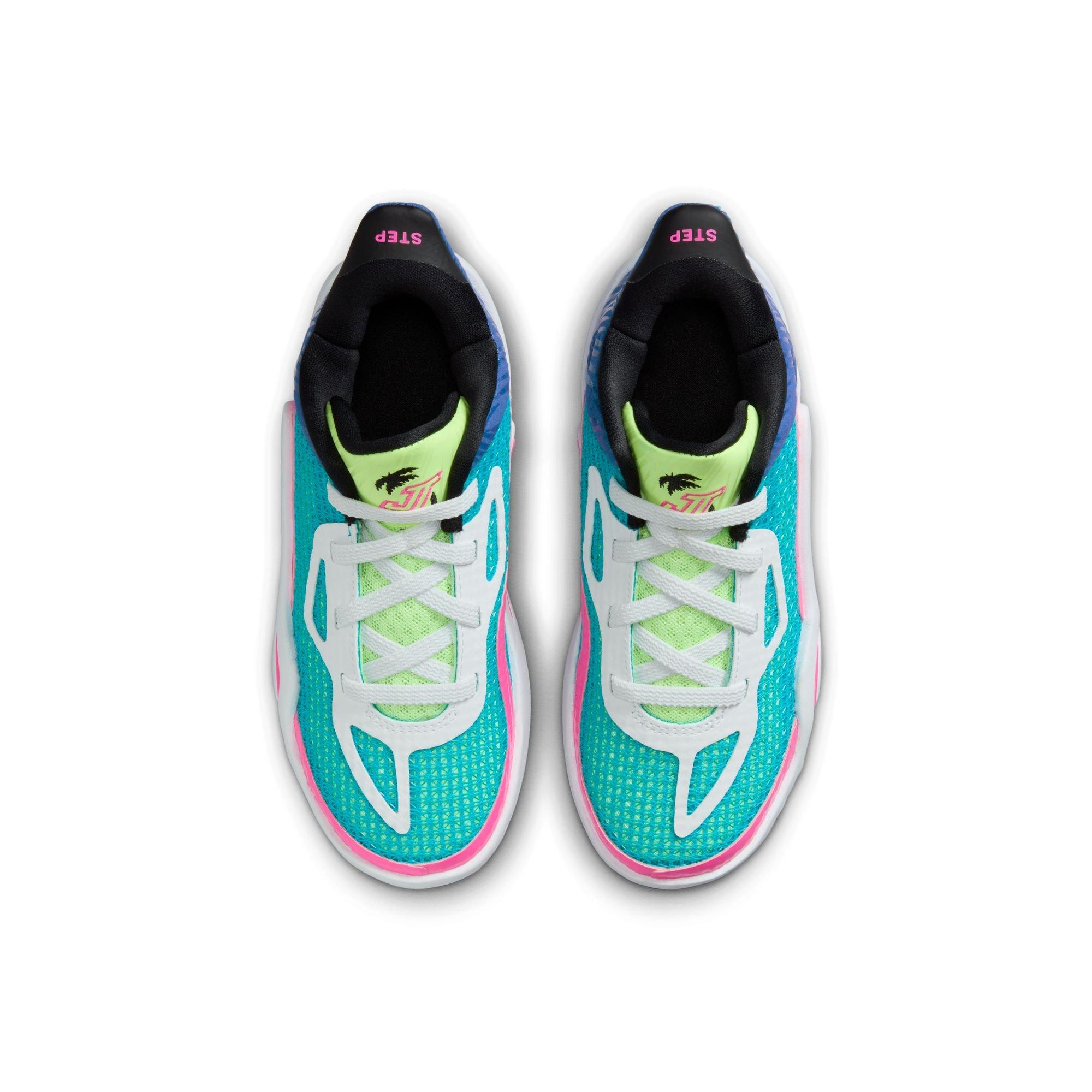 Jordan Tatum 1 "Wave Runner" Preschool Kids' Basketball Shoe - LAGOON PULSE/PINK BLAST/PSYCHIC PURPLE Thumbnail View 10