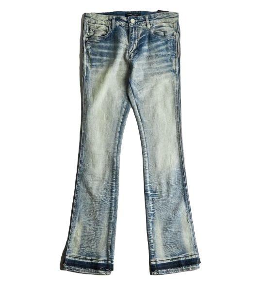 Embellish Men's Quinn Stack Jeans - Light Acid - BLUE