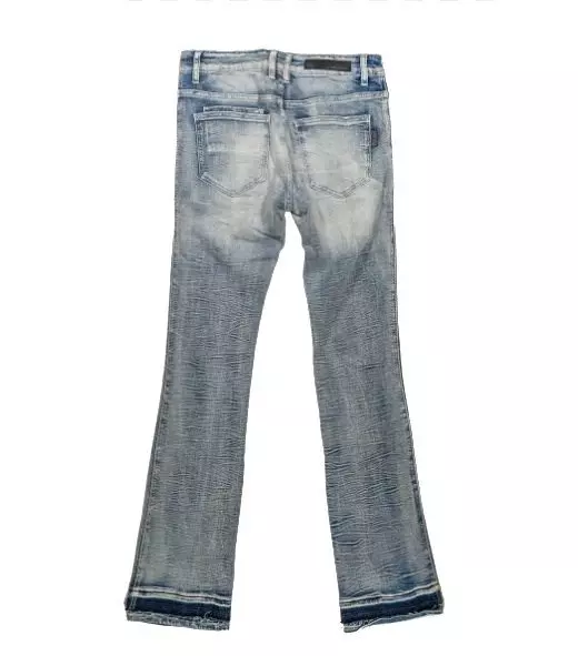 Embellish Men's Quinn Stack Jeans - Light Acid - BLUE