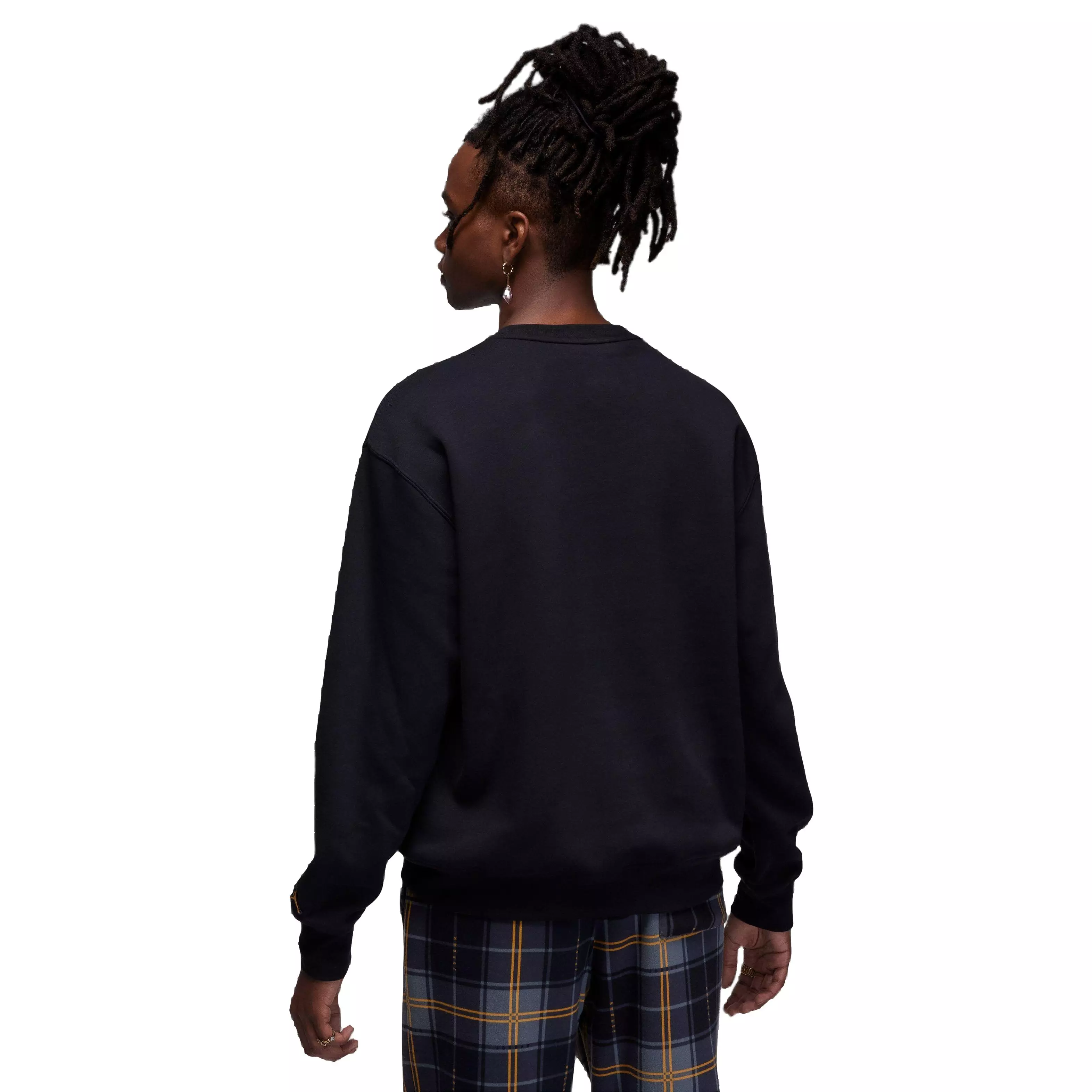 Jordan Men's Essential Holiday Fleece Crew - BLACK/GOLD