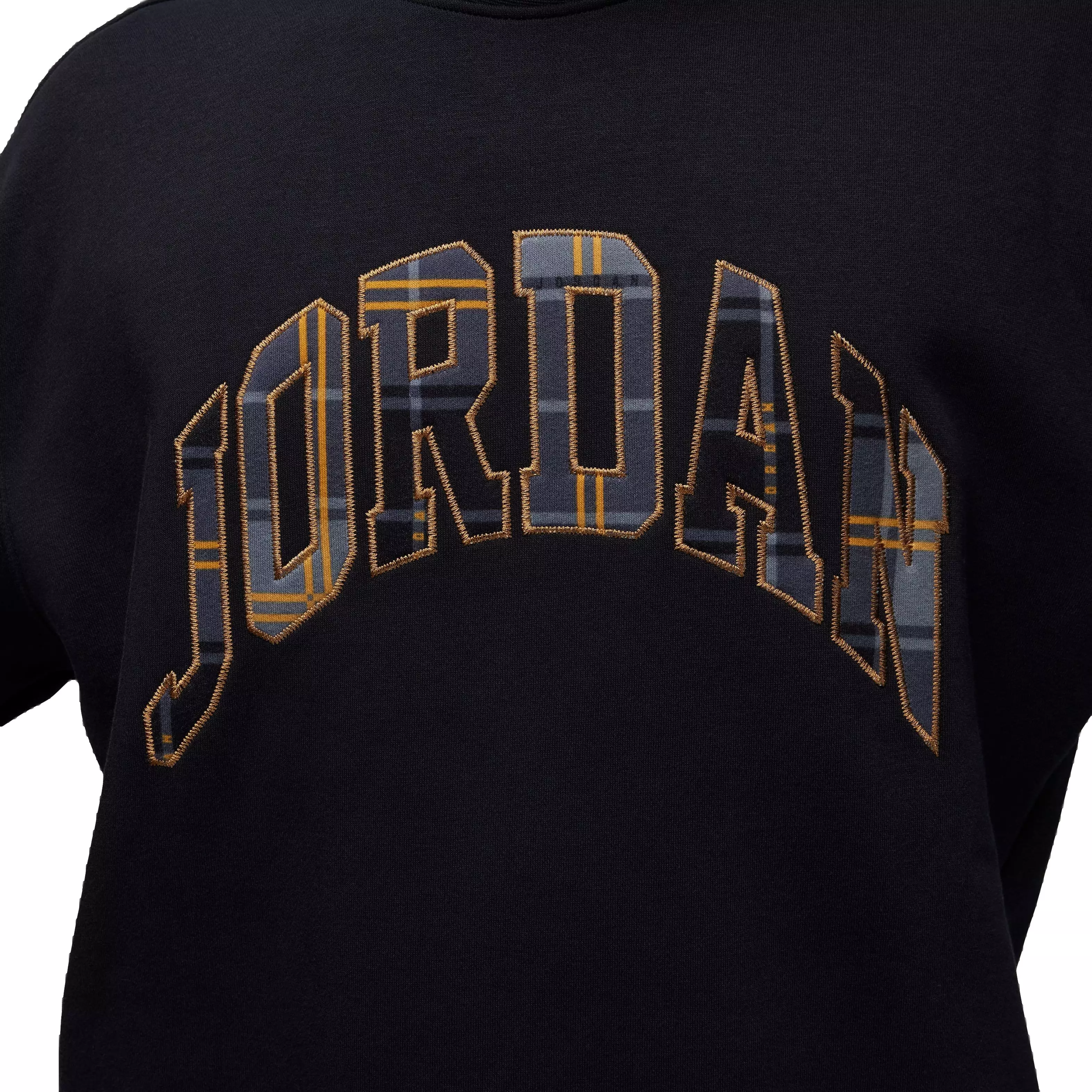 Jordan Men's Essential Holiday Fleece Crew - BLACK/GOLD