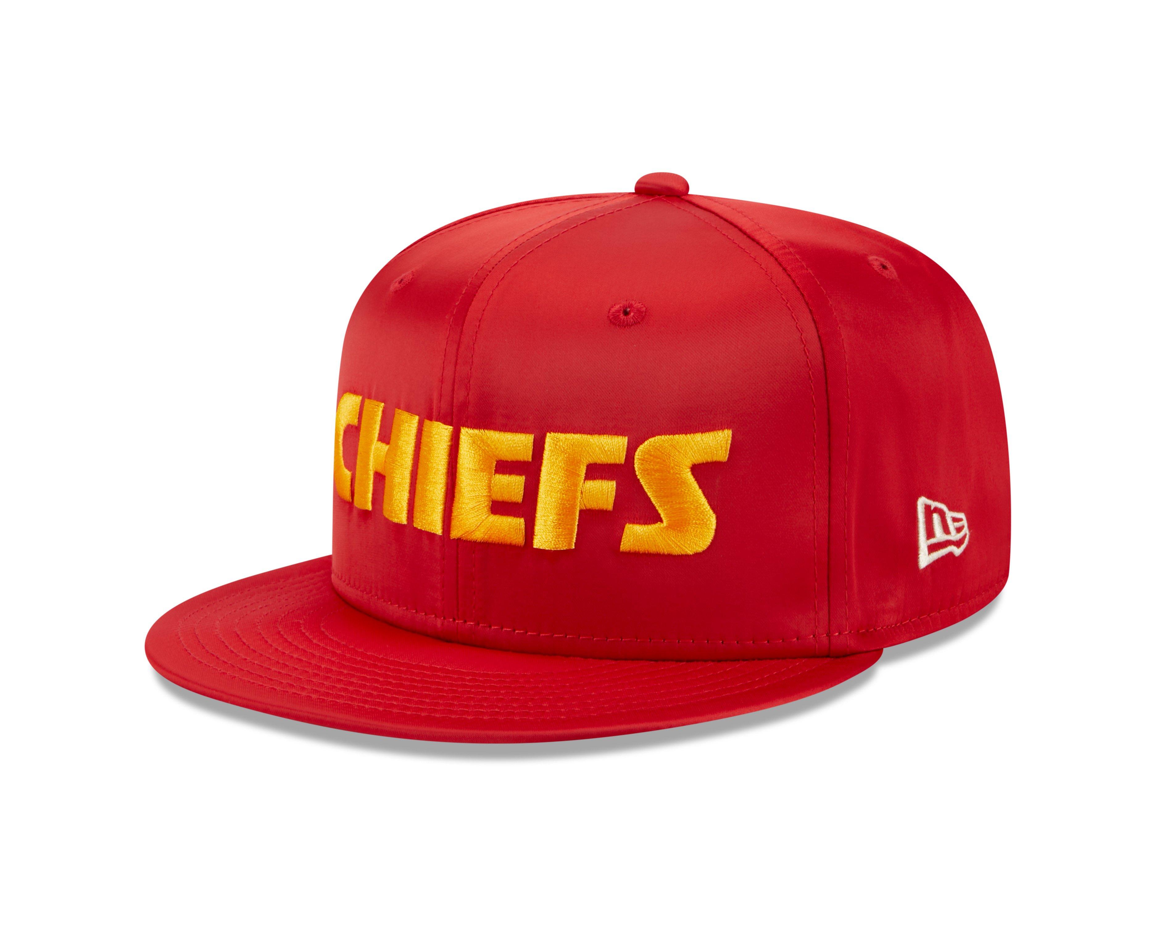 New Era Kansas City Chiefs 9FIFTY Satin Script Snapback Hat in RED