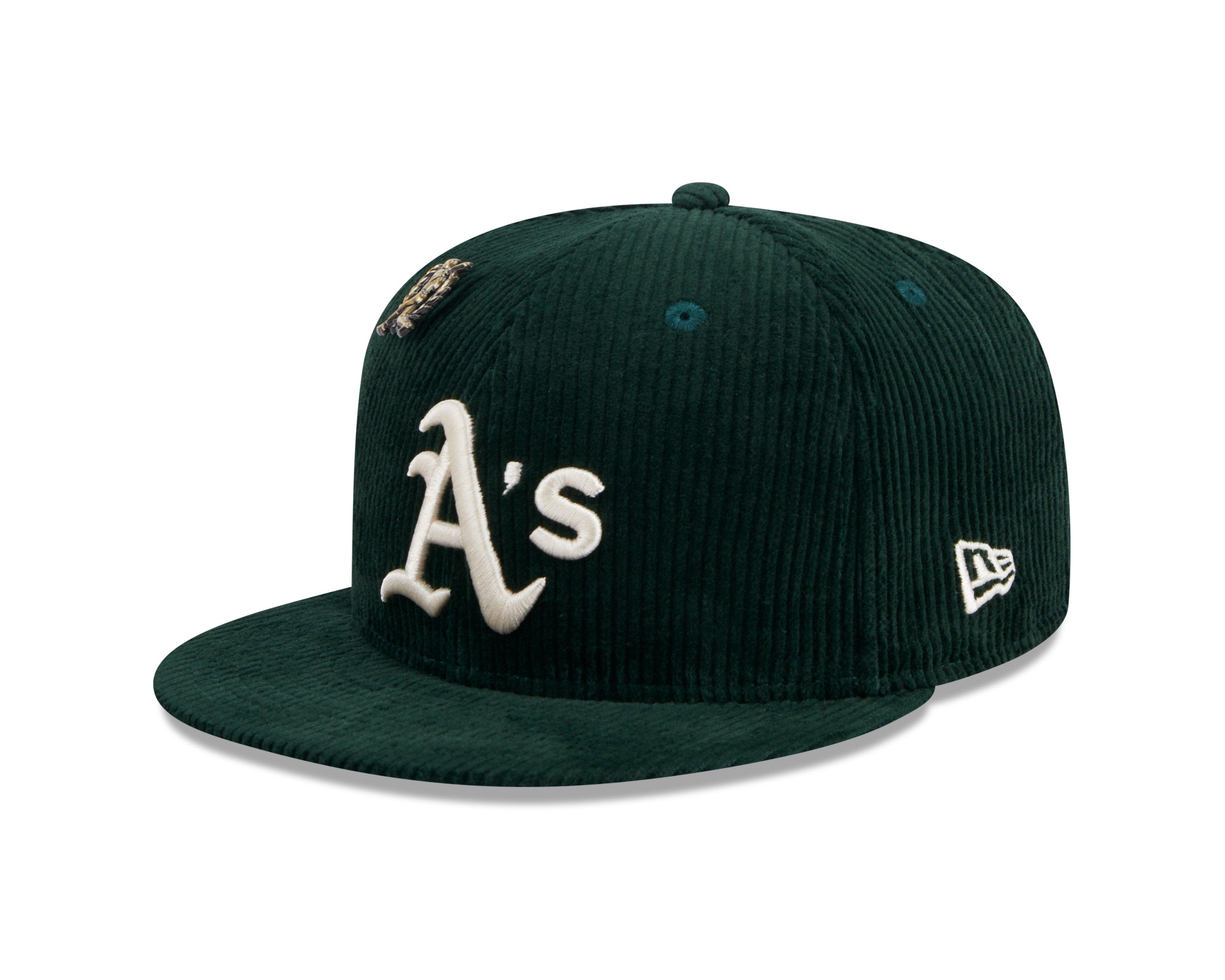 New Era Letterman Pin Oakland Athletics​ Fitted Hat - Green - GREEN