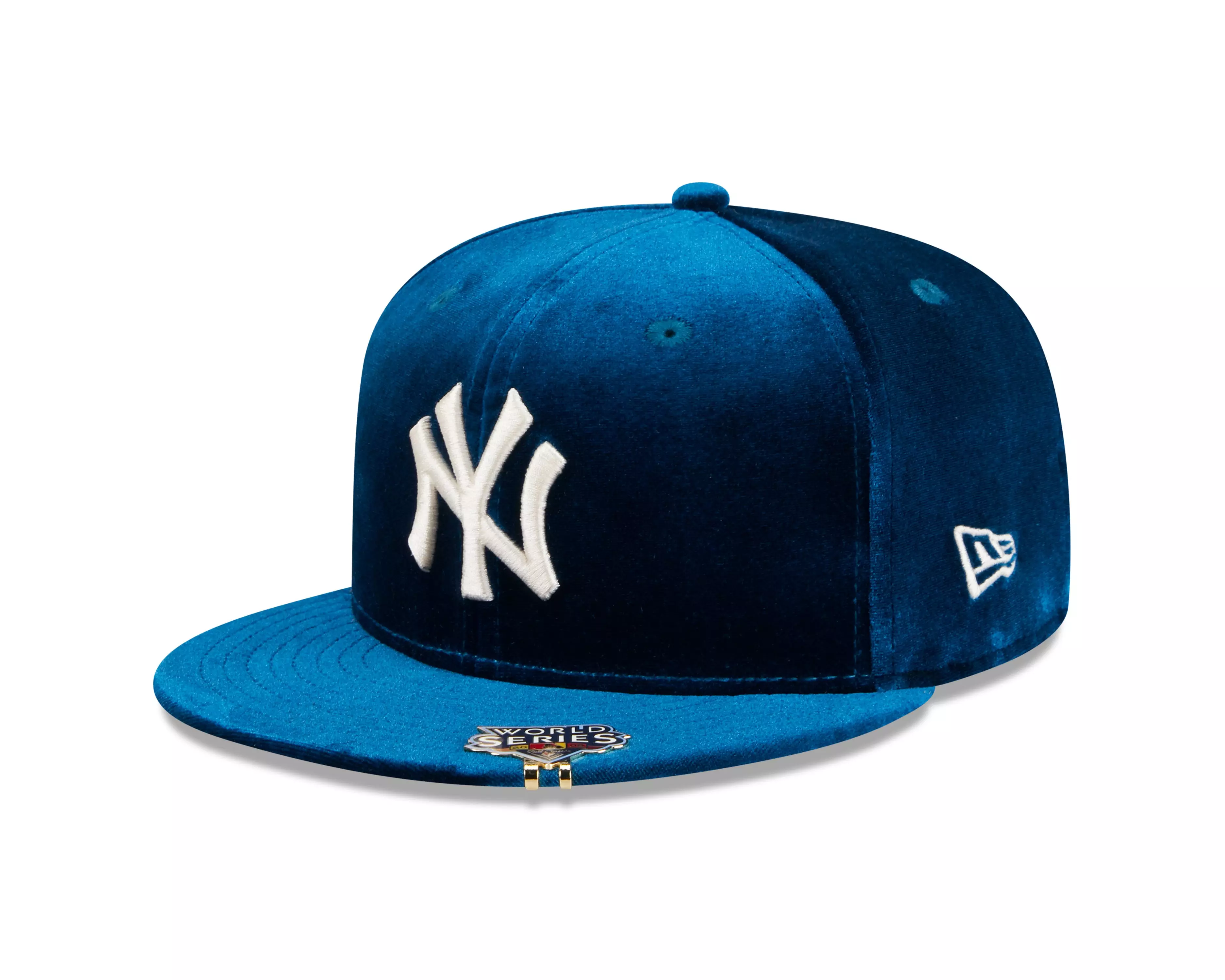 New Era Velvet Visor Clip New York Yankees Fitted Hat - Blue - BLACK