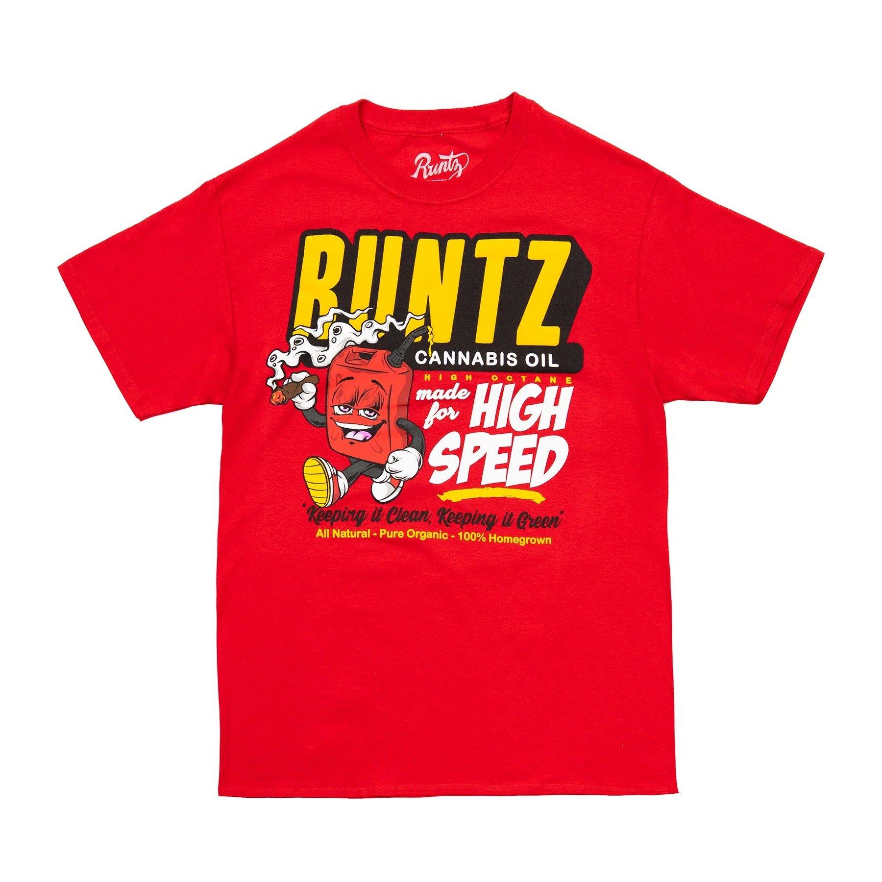 Runtz Men's High Speed Tee - Red - RED Thumbnail View 1