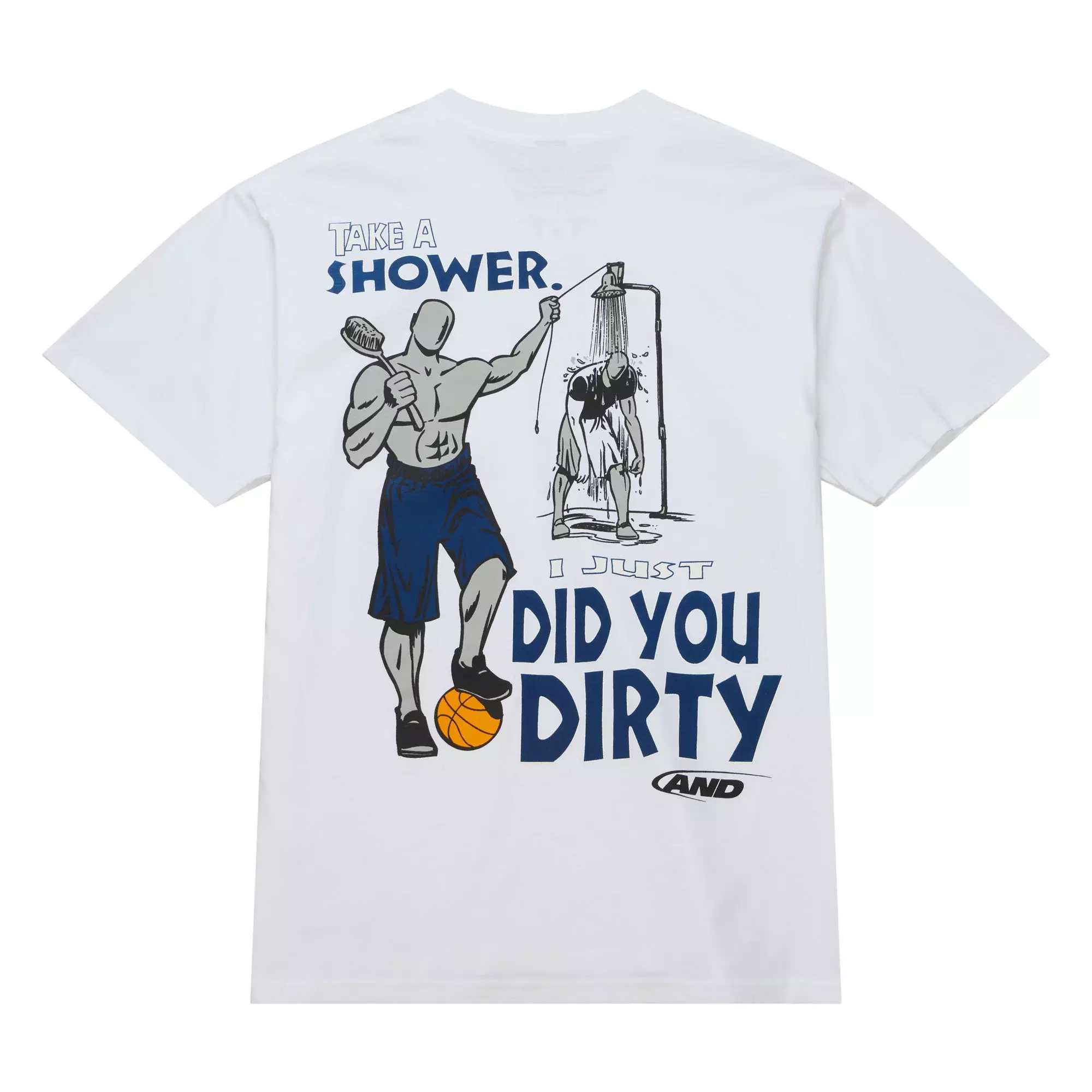 Mitchell & Ness Men's AND1 Did You Dirty Short Sleeve Top - WHITE