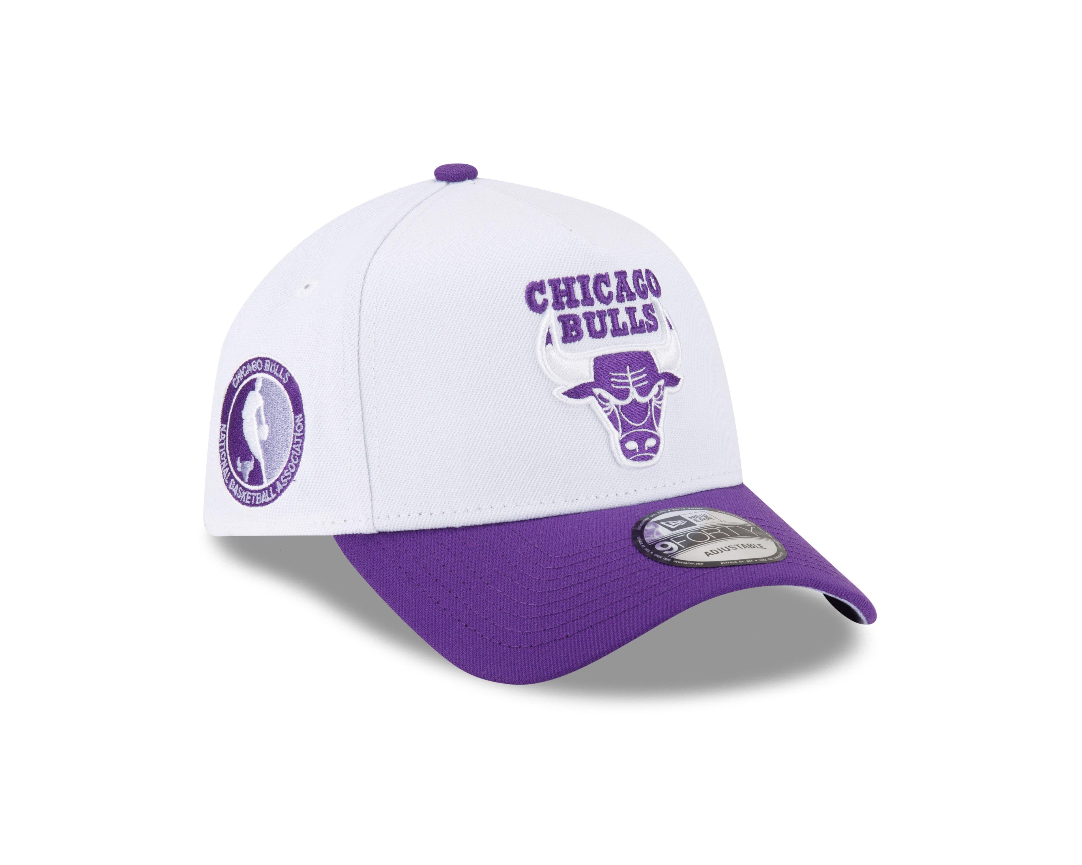 New Era Chicago Bulls 9FORTY A-Frame White/Purple Snapback