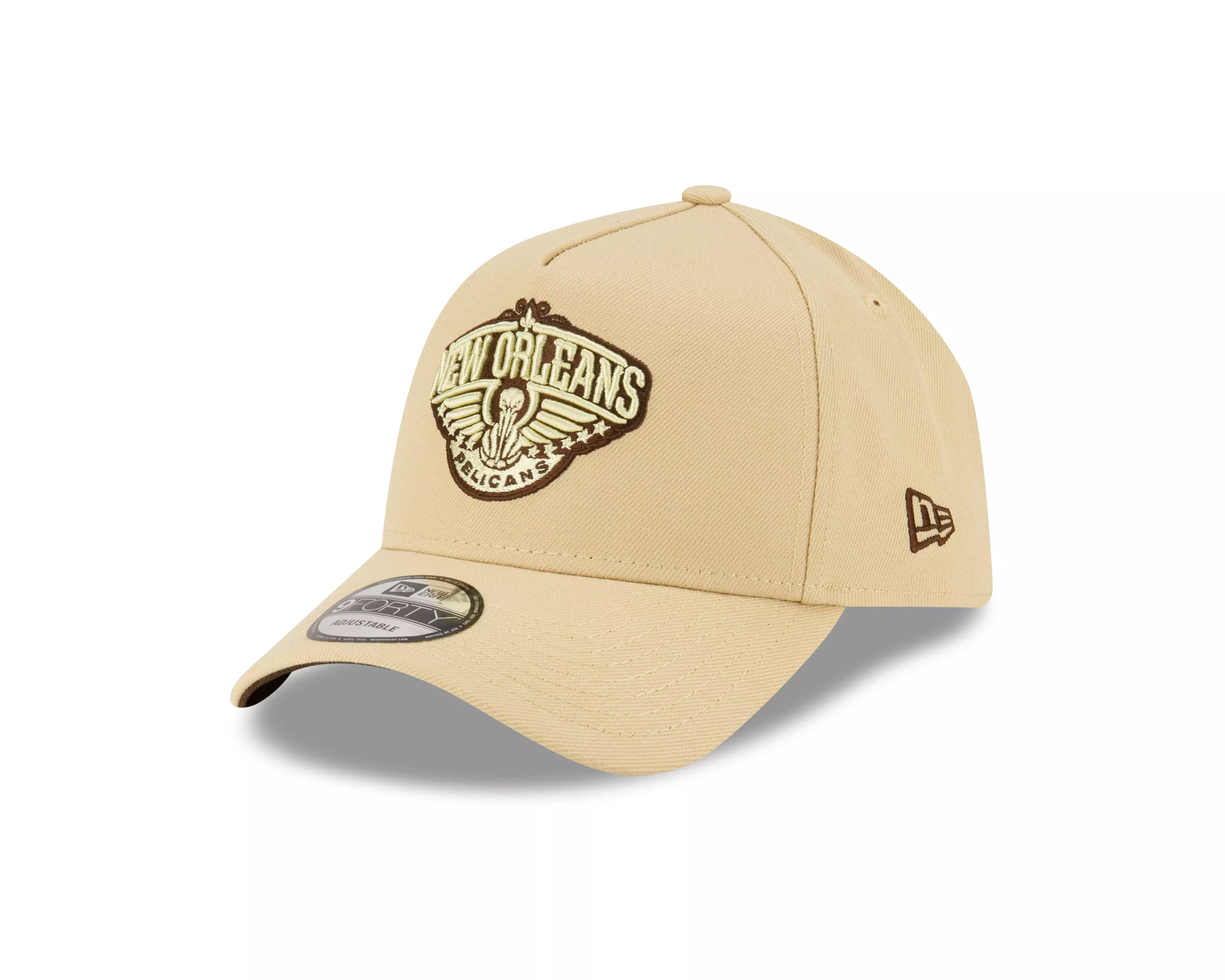 New Era New Orleans Pelicans 9FORTY A-Frame Snapback-Cream - CREAM