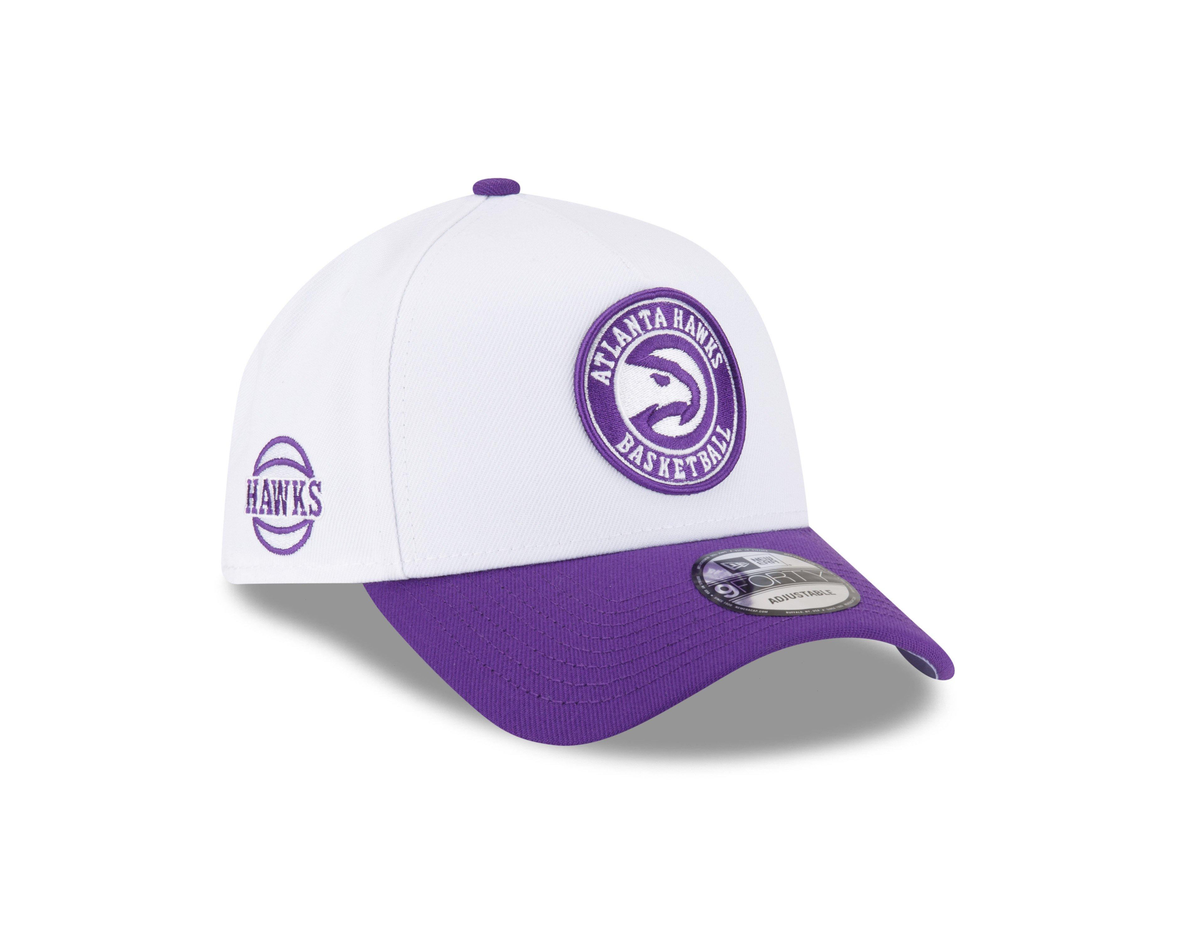 New Era Atlanta Hawks 9FORTY A-Frame White/Purple Snapback