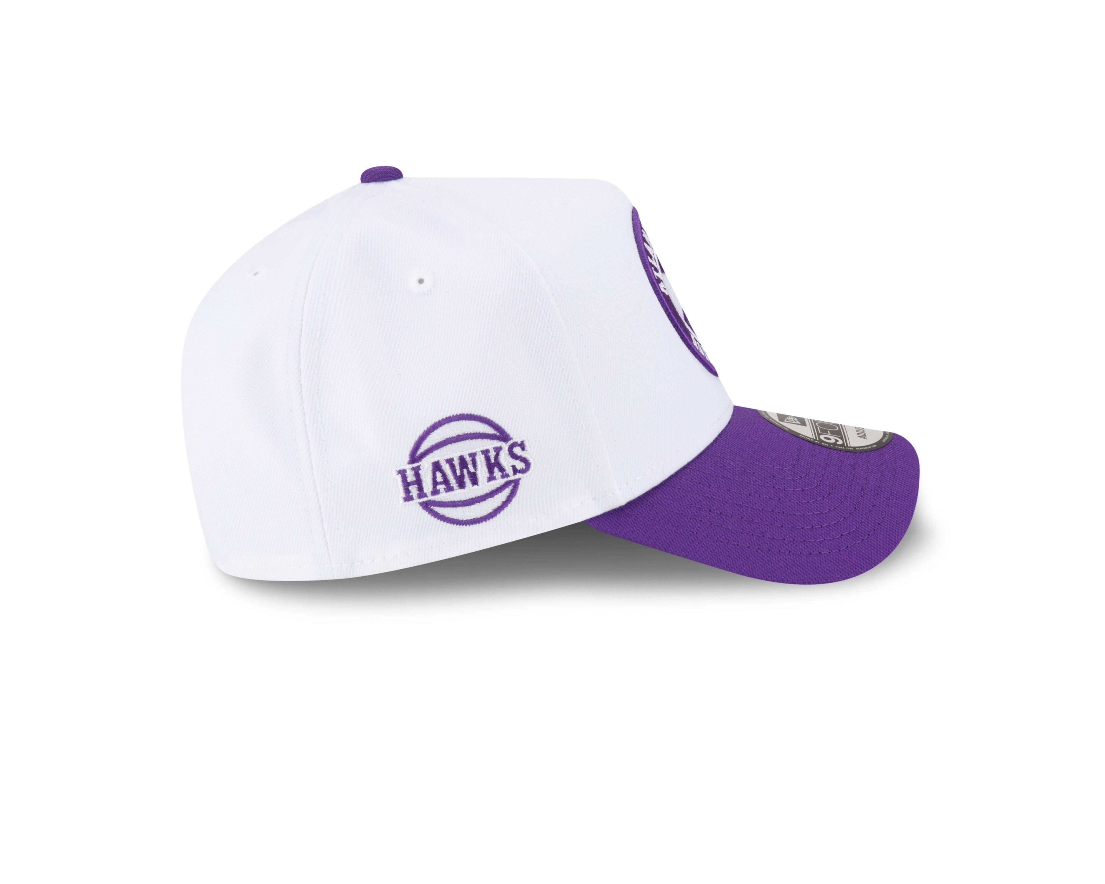 New Era Atlanta Hawks 9FORTY A-Frame White/Purple Snapback