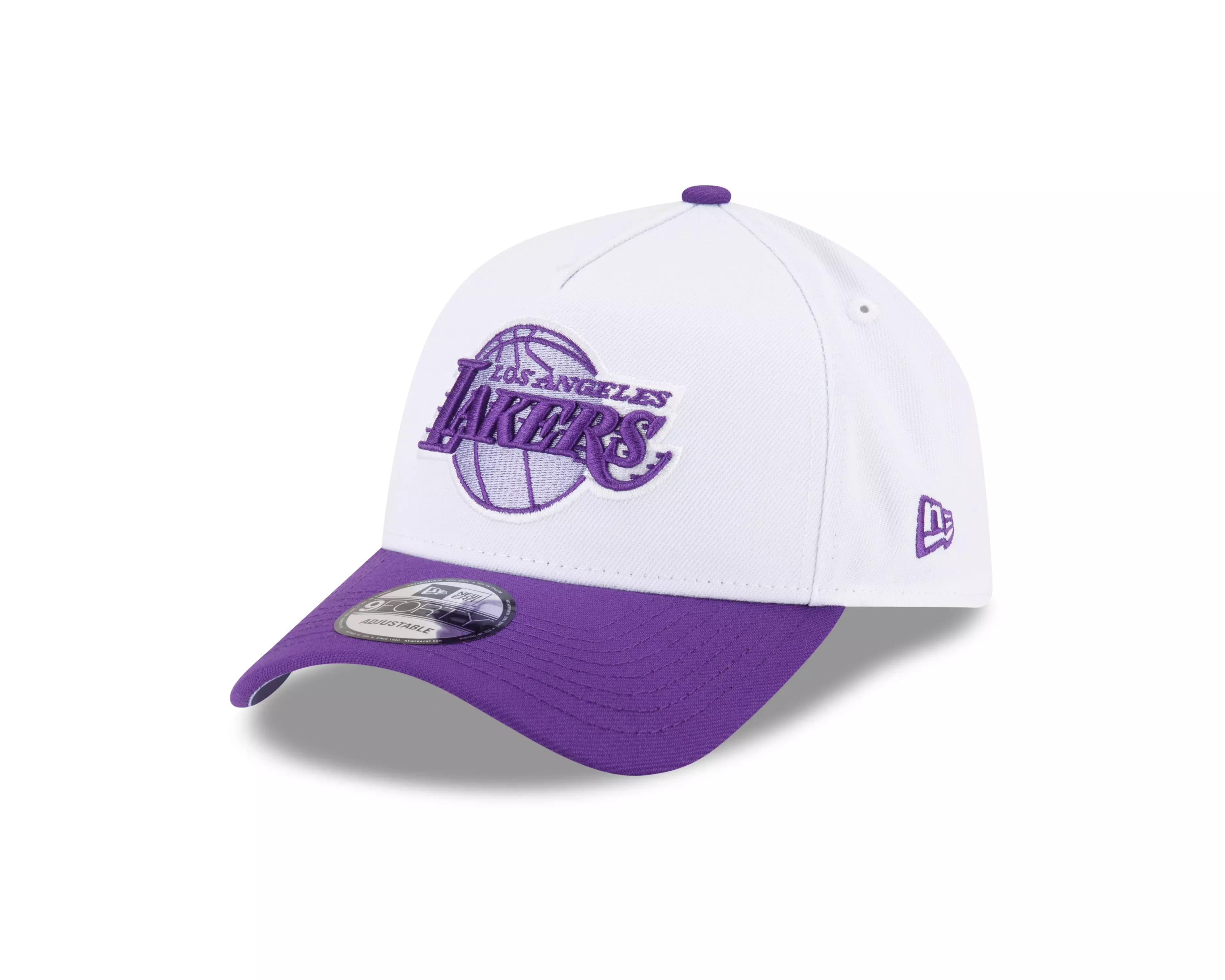 New Era Los Angeles Lakers 9FORTY A-Frame Snapback-White - WHITE