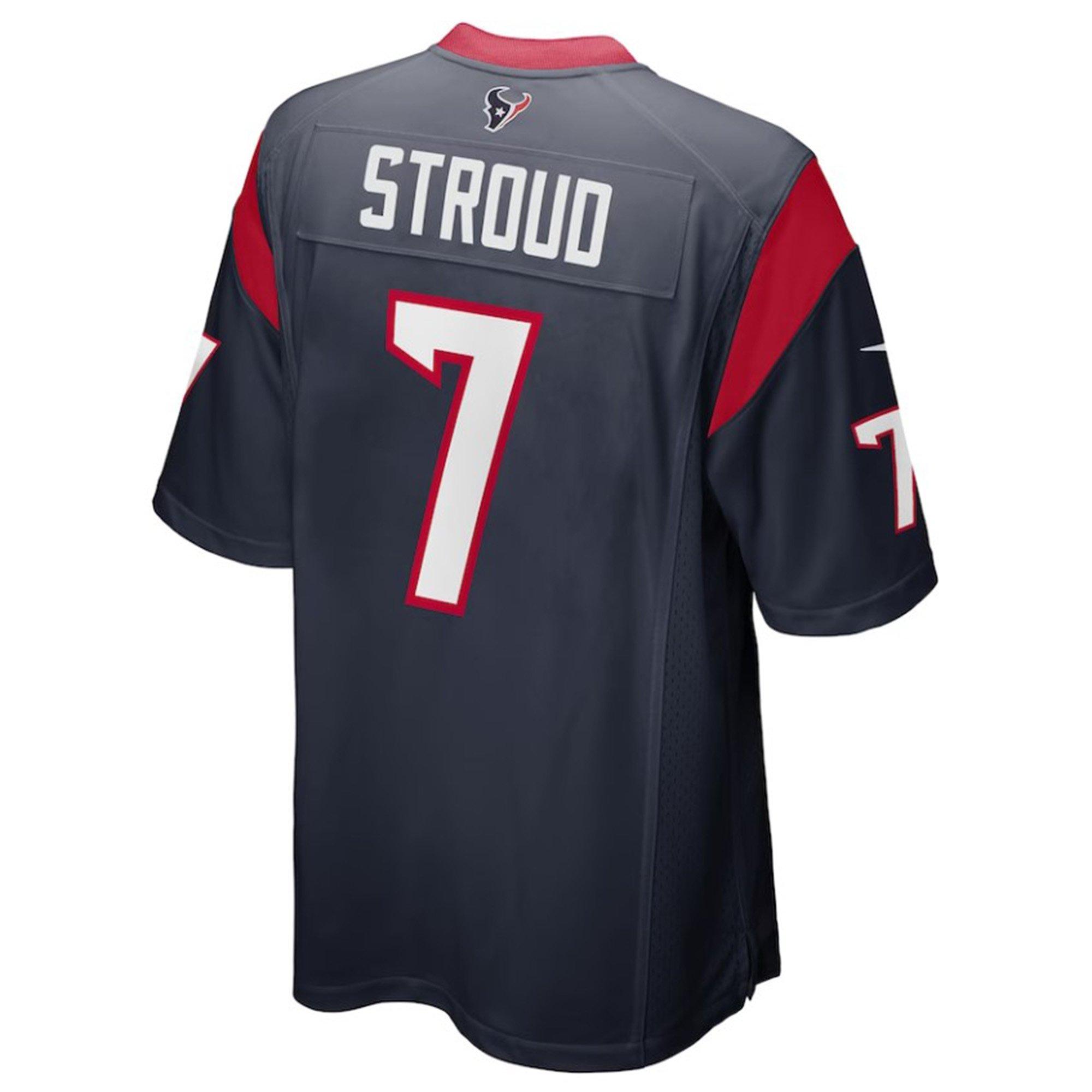 Nike Men's Houston Texans CJ Stroud Jersey - BLUE Thumbnail View 1