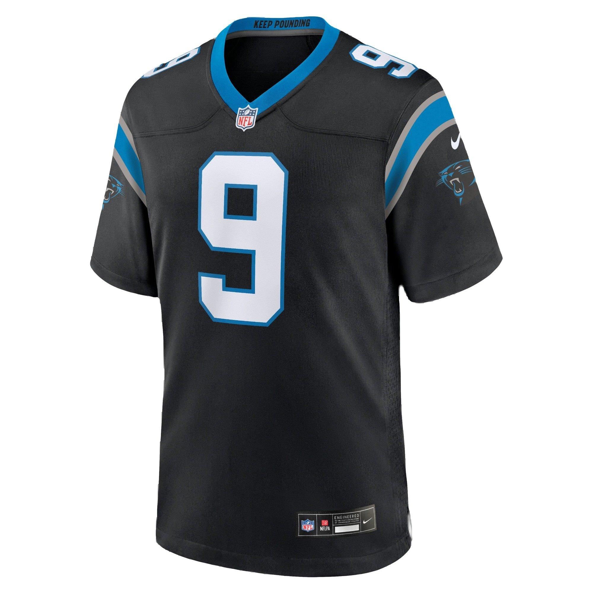 Nike Men's Bryce Young Carolina Panthers Game Jersey - BLACK Thumbnail View 2
