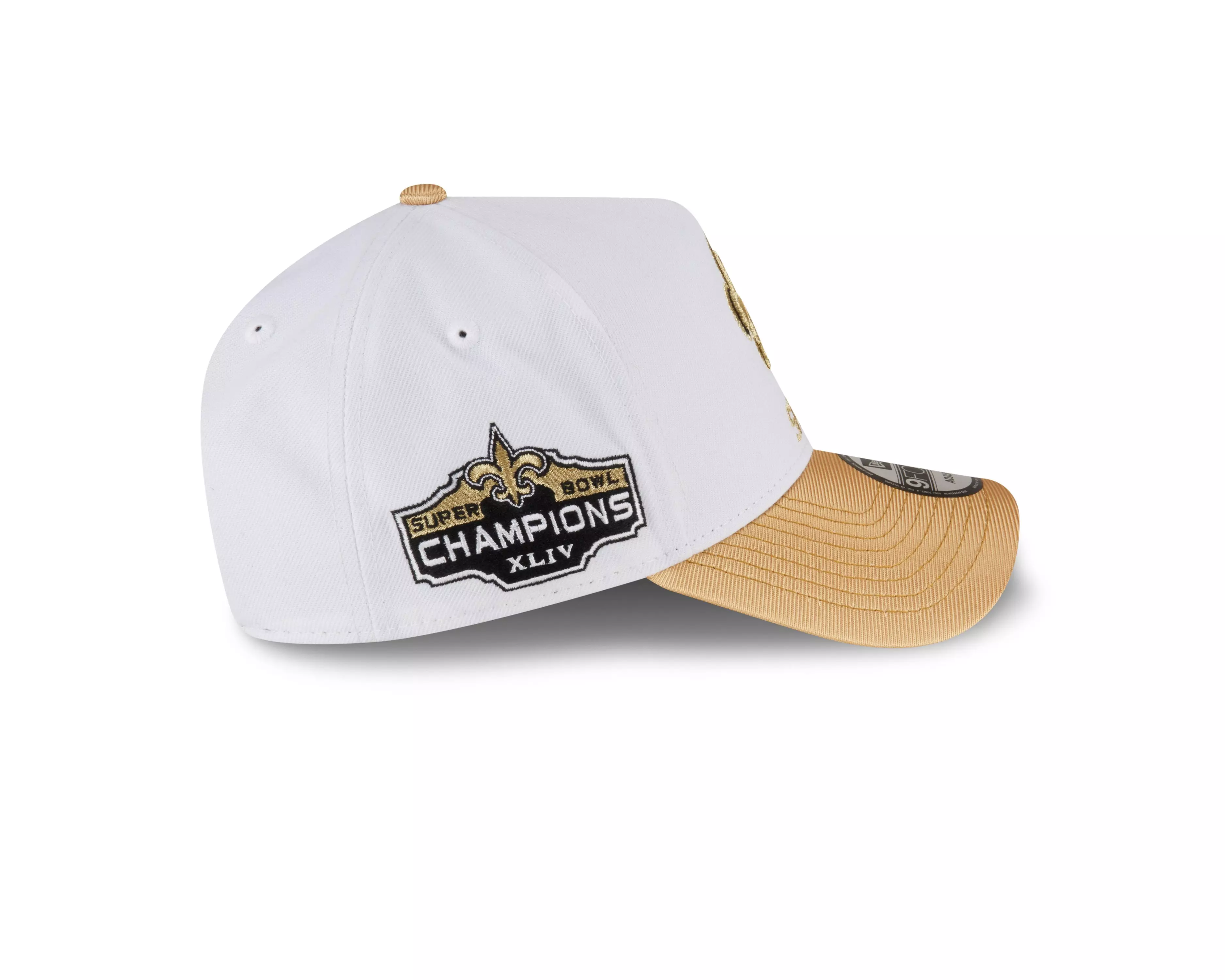 New Era New Orleans Saints 9FORTY 2023 A-Frame NFL Snapback-White/Gold - WHITE/GOLD