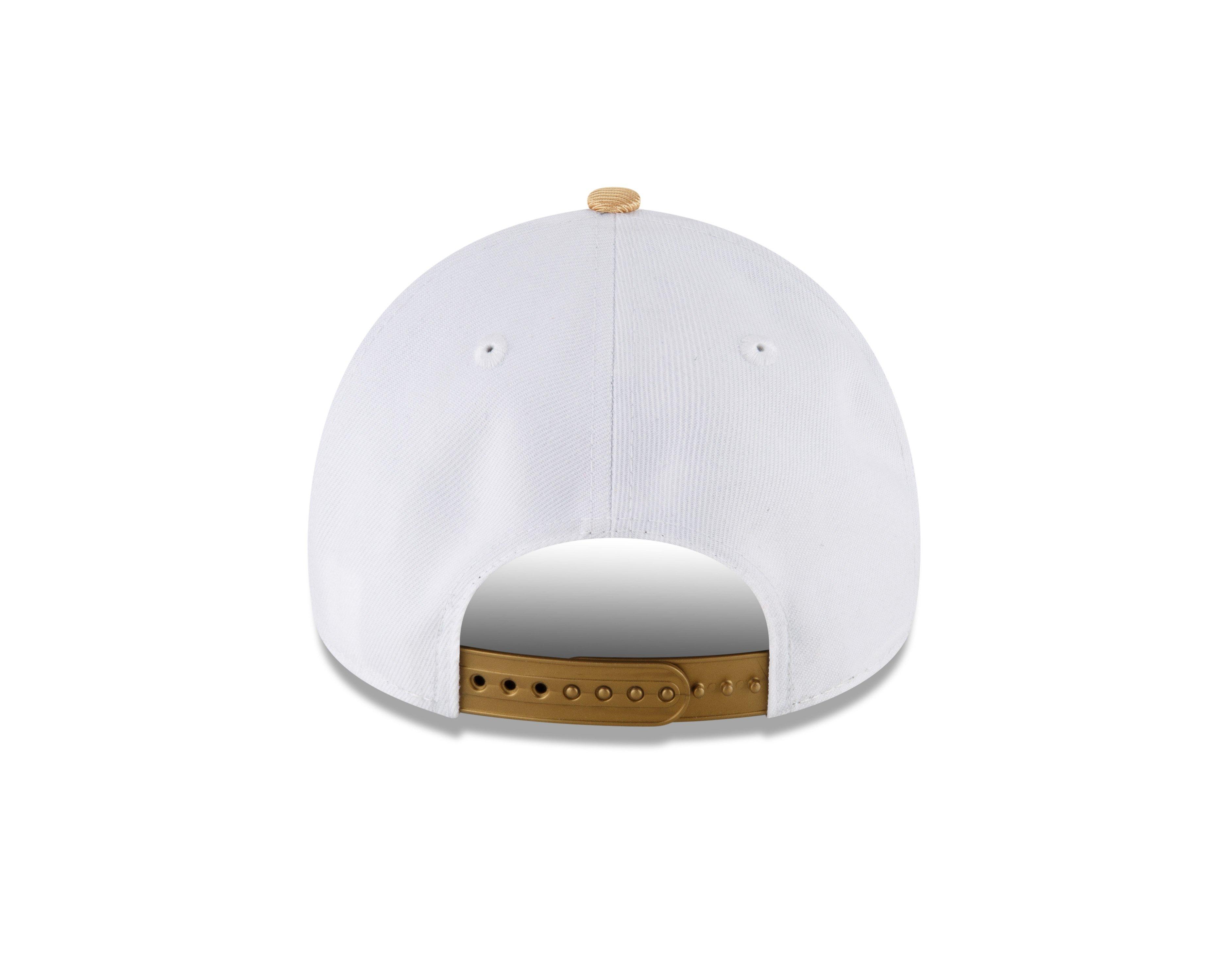 New Era New Orleans Saints 9FORTY 2023 A-Frame NFL Snapback-White/Gold - WHITE/GOLD Thumbnail View 4