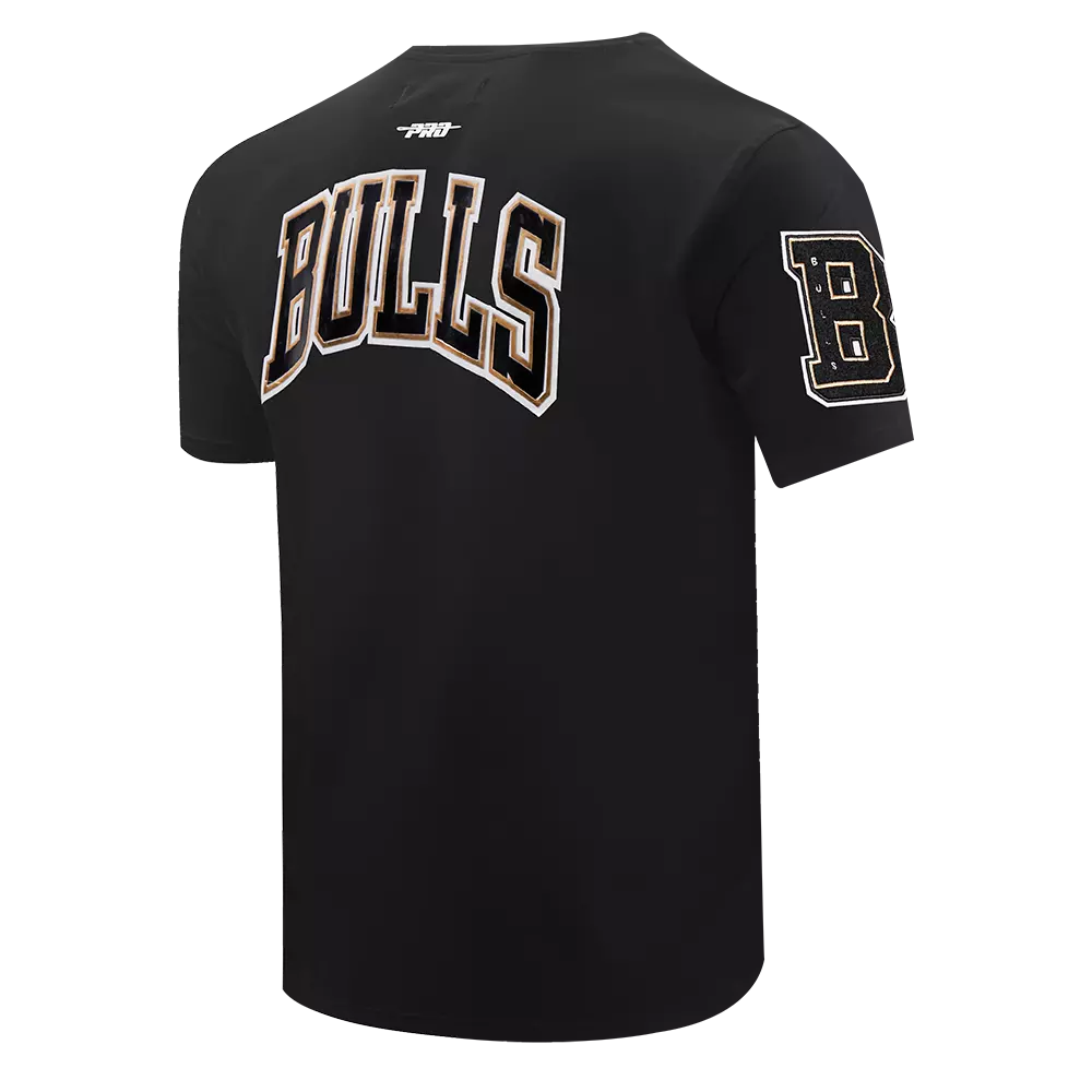 Pro Standard Men's Chicago Bulls Retro 11 "Gratitude" Tee-Black - BLACK