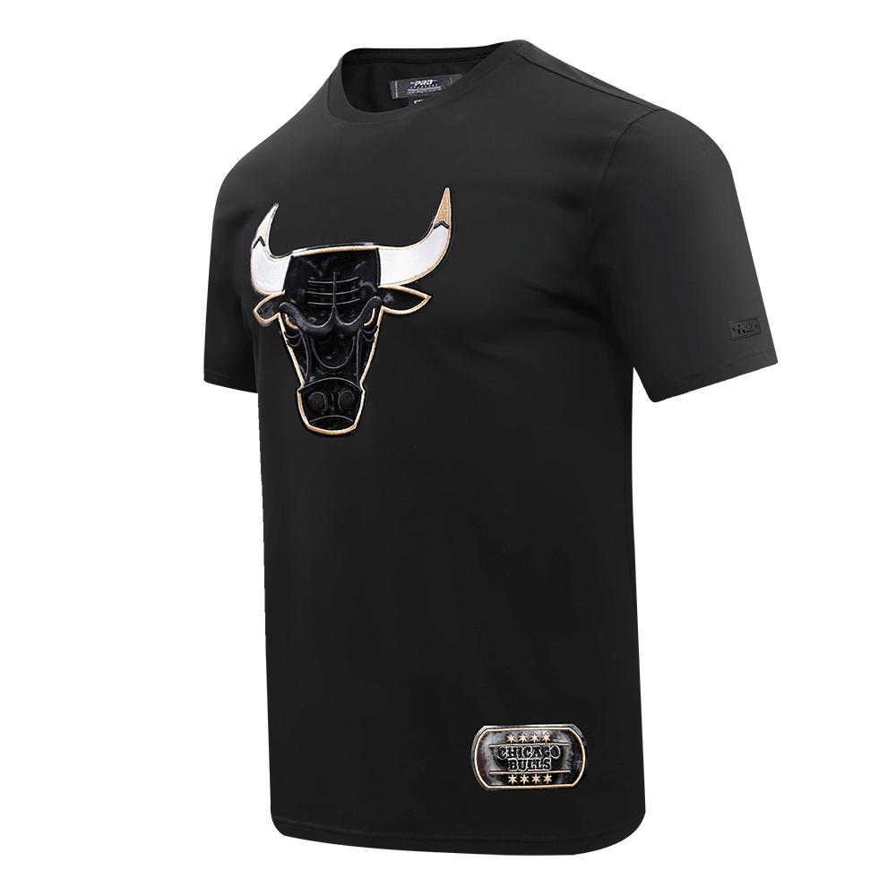 Pro Standard Men's Chicago Bulls Retro 11 "Gratitude" Tee-Black - BLACK Thumbnail View 3