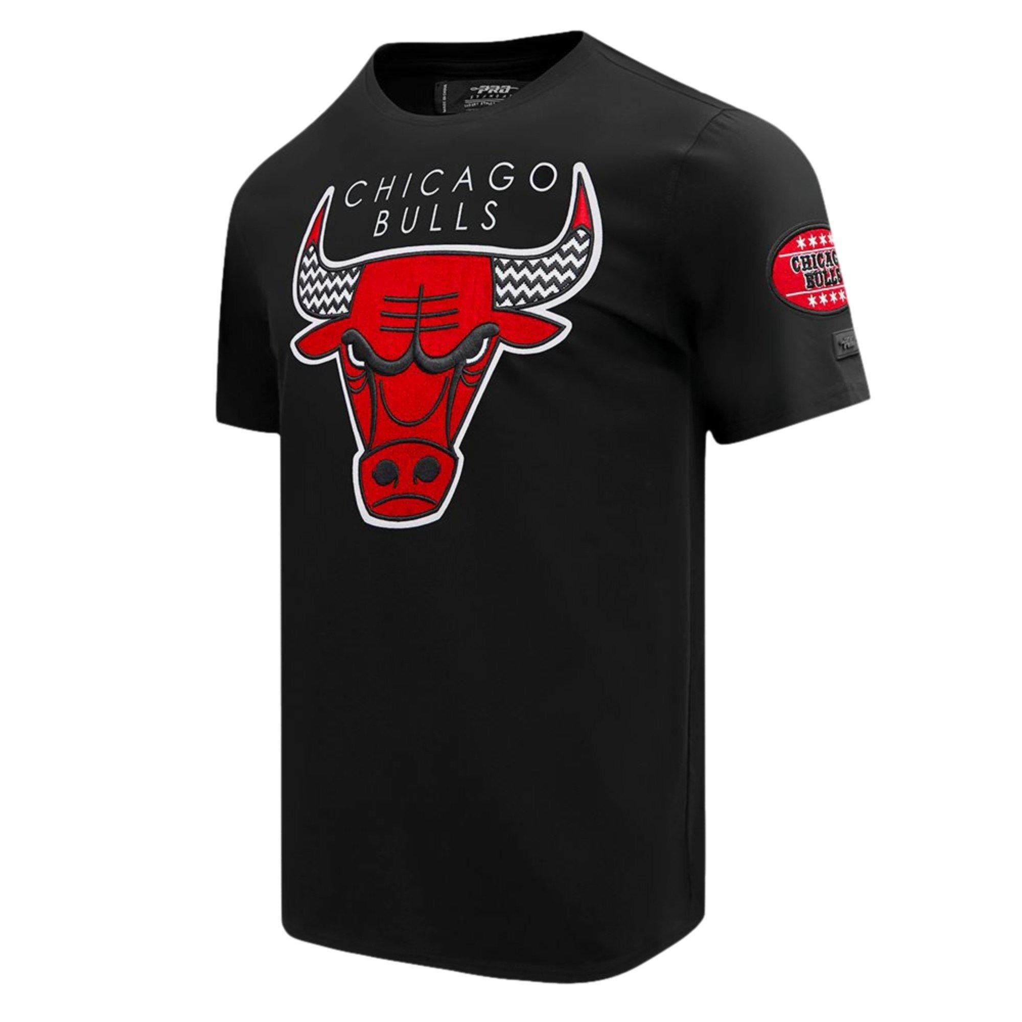 Pro Standard Men's Chicago Bulls "Cherry" Tee-Black - BLACK Thumbnail View 1