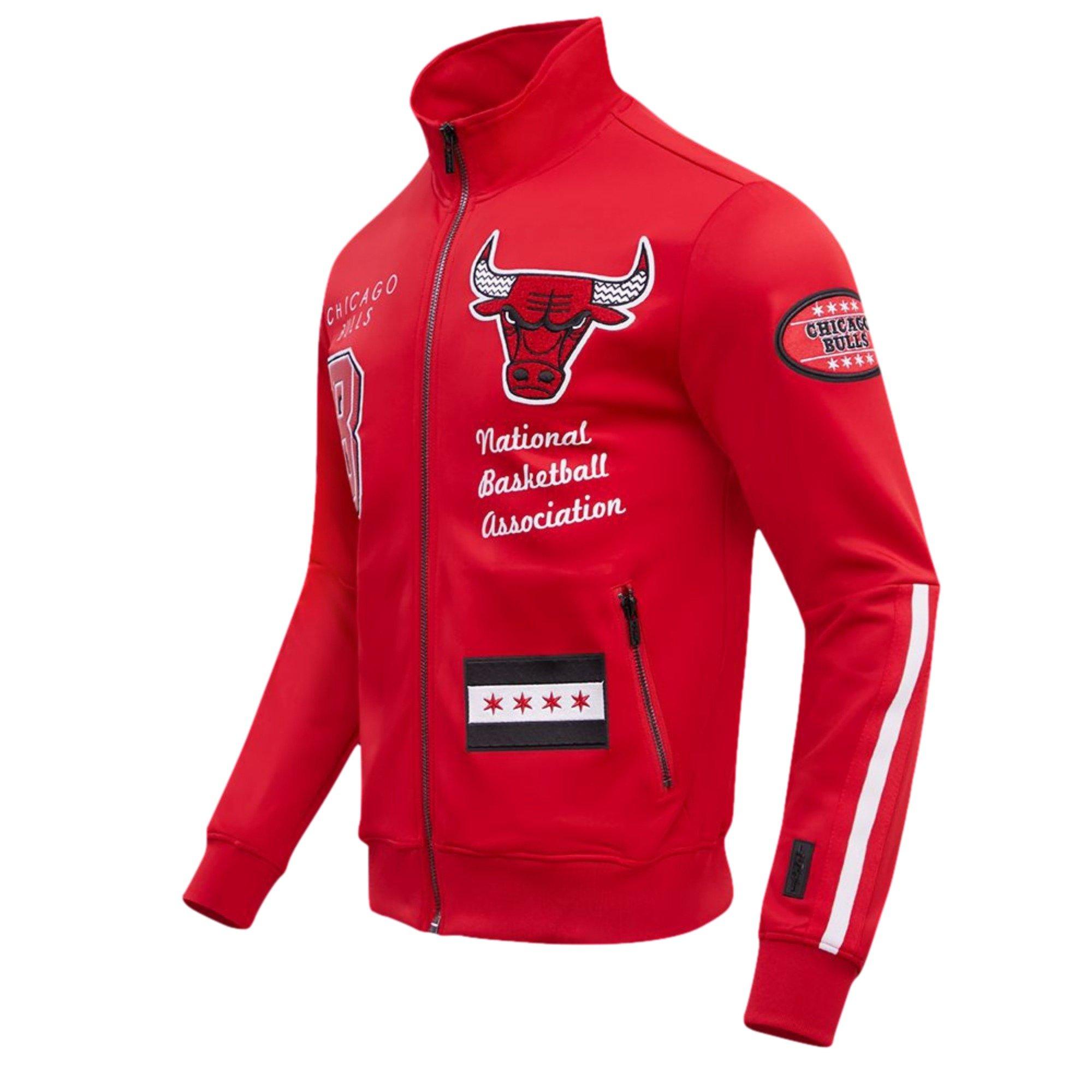 Pro Standard Men's Chicago Bulls Cherry​ Track Jacket-Red - Hibbett