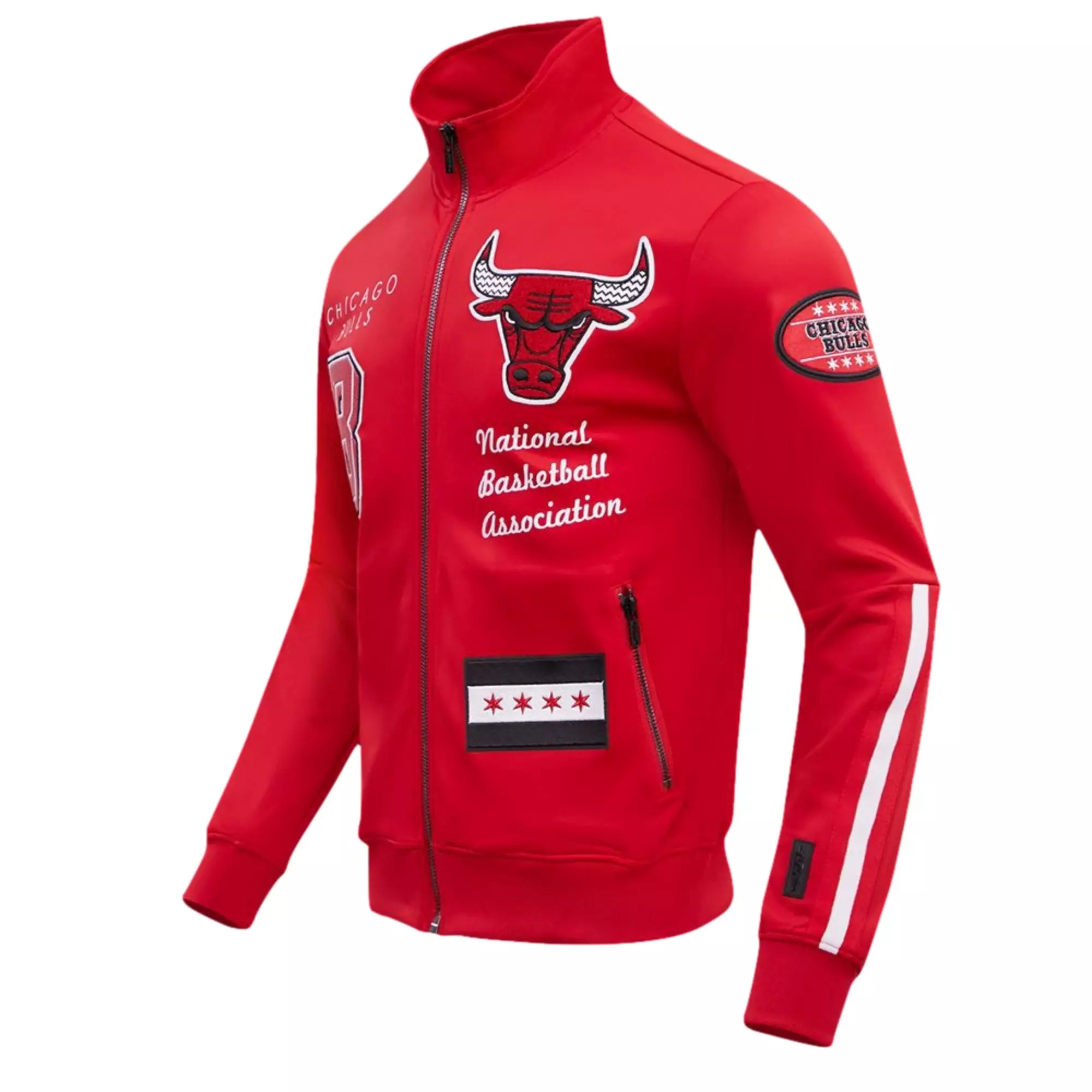 Pro Standard Men's Chicago Bulls "Cherry" Track Jacket-Red - RED
