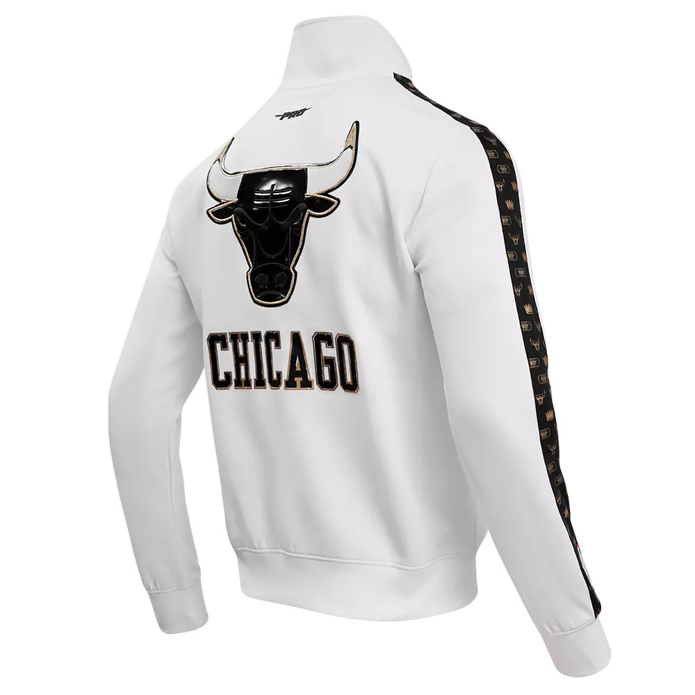 Pro Standard Men's Chicago Bulls Retro 11 "Gratitude" Track Jacket-White - WHITE