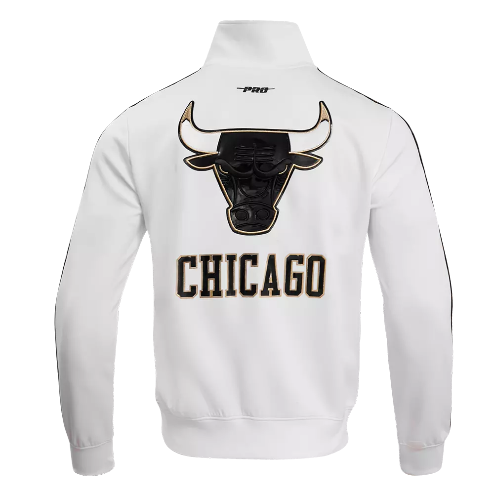 Pro Standard Men's Chicago Bulls Retro 11 "Gratitude" Track Jacket-White - WHITE