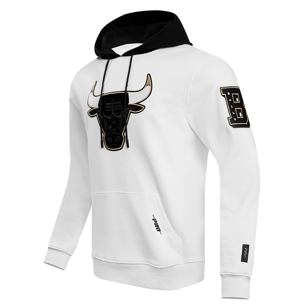Pro Standard Men's Chicago Bulls Retro 11 "Gratitude" Hoodie-White - WHITE Thumbnail View 1