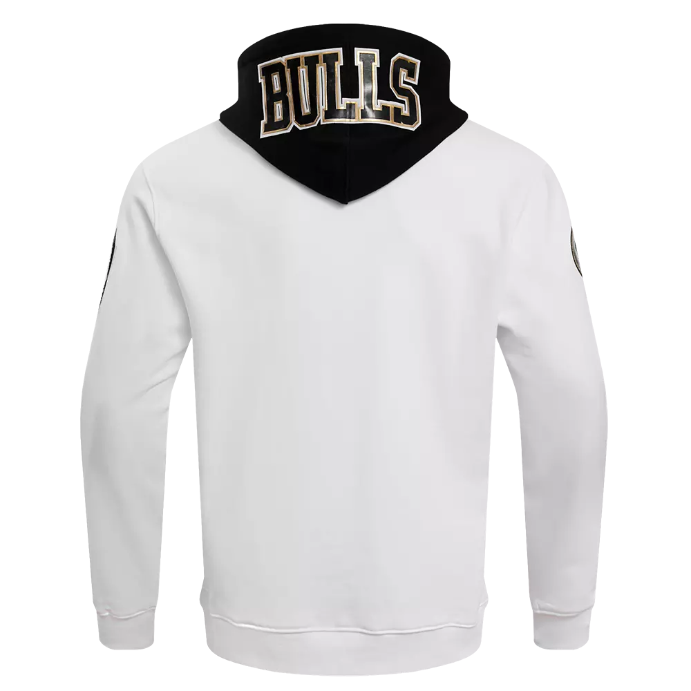 Pro Standard Men's Chicago Bulls Retro 11 "Gratitude" Hoodie-White - WHITE