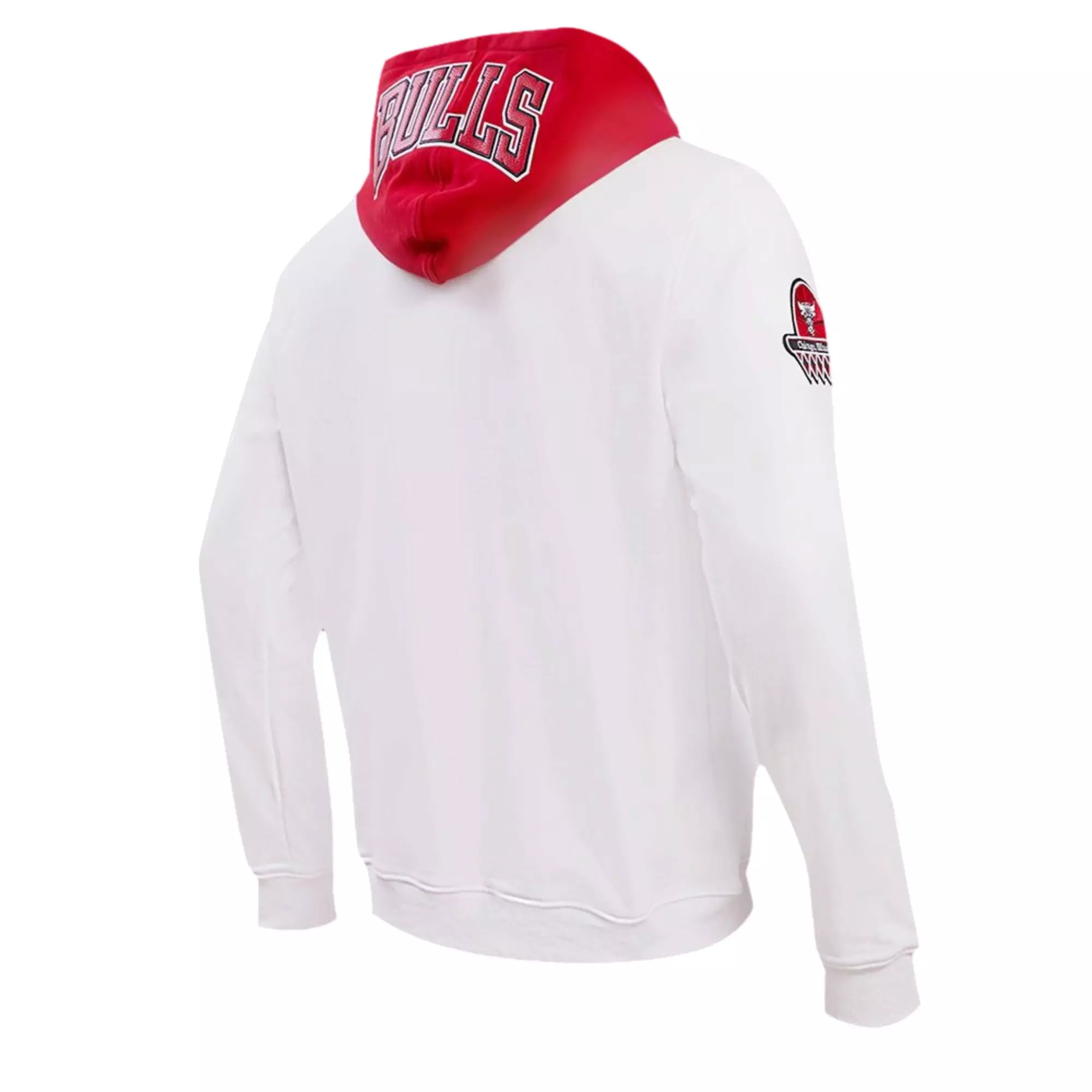 Pro Standard Men's Chicago Bulls "Cherry" Hoodie-White - WHITE