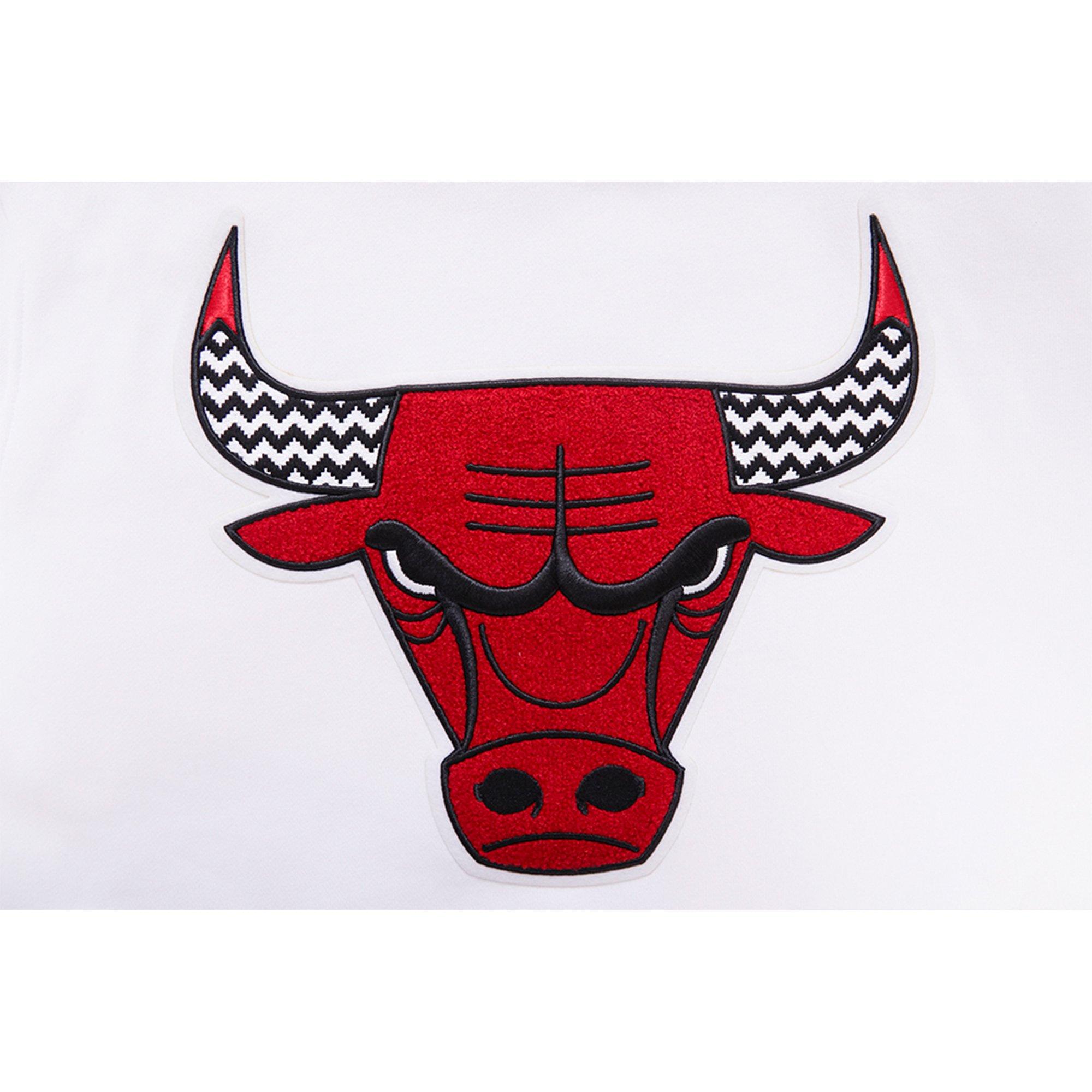 Pro Standard Men's Chicago Bulls "Cherry" Hoodie-White - WHITE Thumbnail View 4